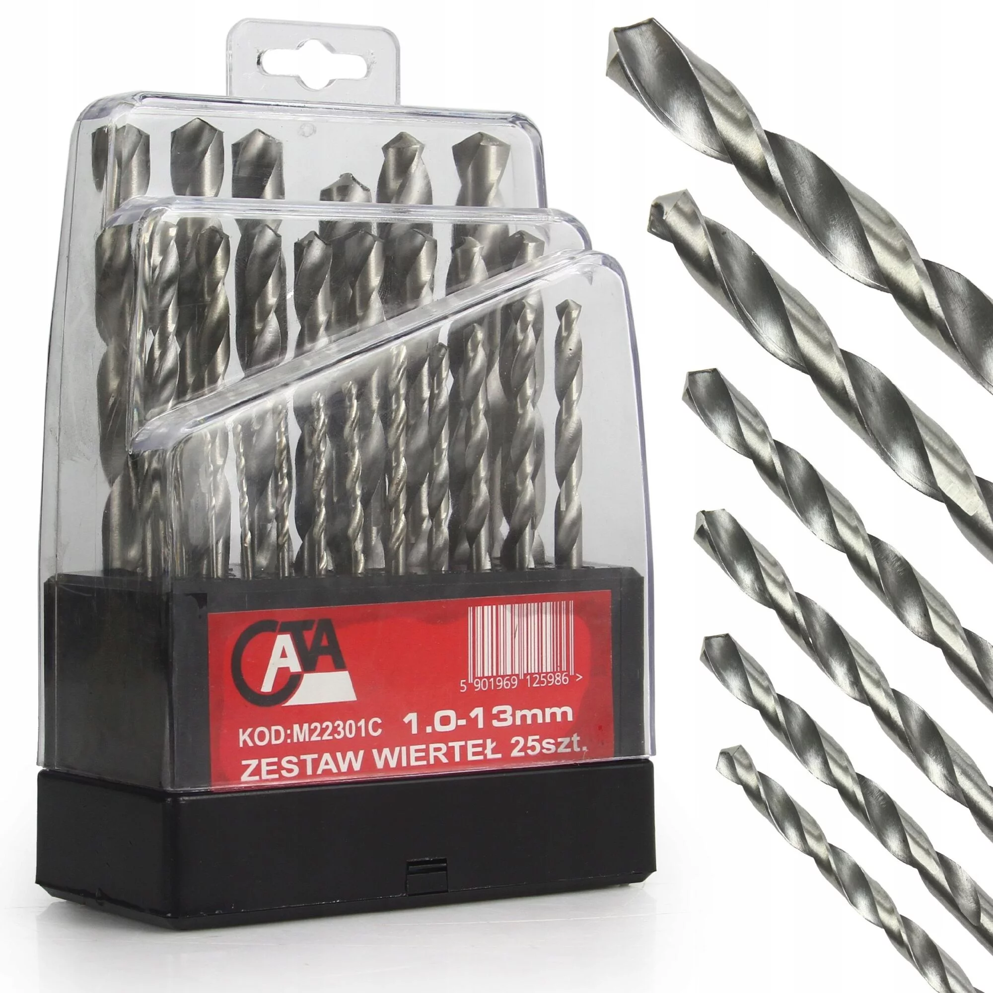 Wiertła DO metalu zestaw wierteł 1 - 13 MM 25 SZT.