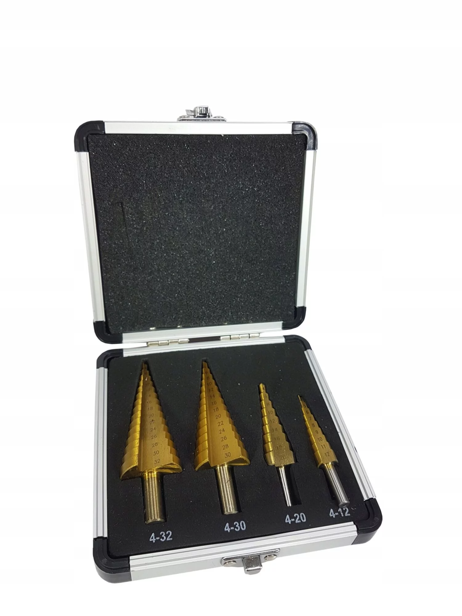 WIERTŁA STOPNIOWE STOŻKOWE HSS 4-32mm ZESTAW 4EL