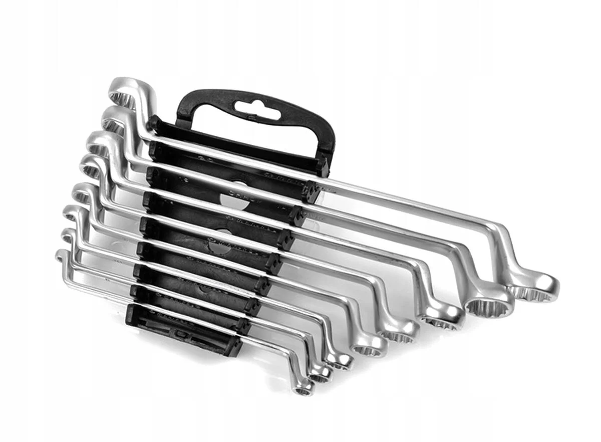 ZESTAW KLUCZY KLUCZE OCZKOWE-ODGIĘTE 8EL. SATYNA 6-22mm