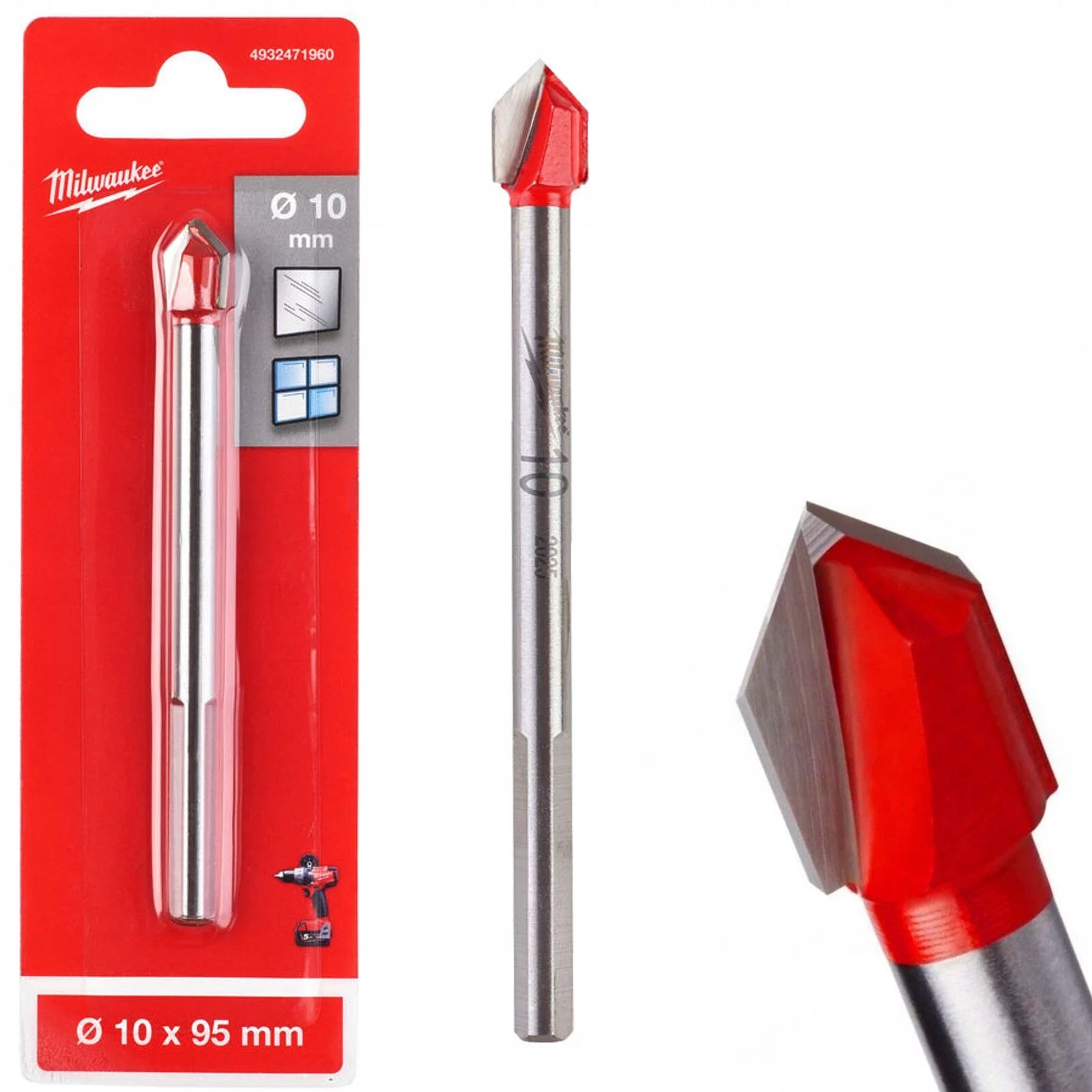 WIERTŁO DO SZKŁA I PŁYTEK CERAMICZNYCH 10x95mm