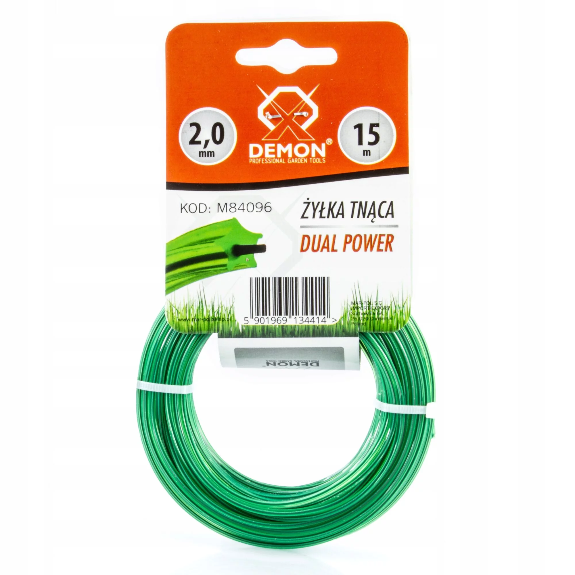 ŻYŁKA ZBROJONA DO KOSY SPALINOWEJ 2.0 MM x 15M GWIAZDKA