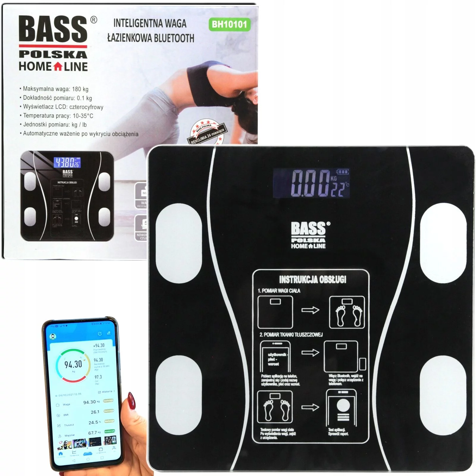 Waga łazienkowa z aplikacją