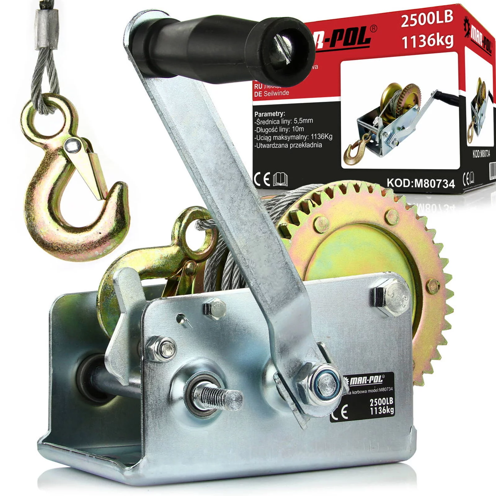 WCIĄGARKA KORBOWA 1136kg / 10m