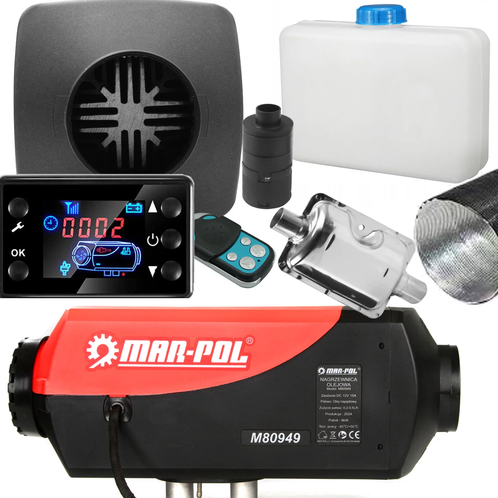 NAGRZEWNICA OGRZEWANIE POSTOJOWE 12V M80949