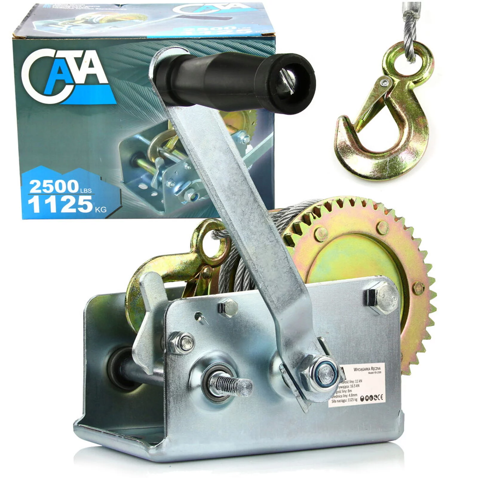 WCIĄGARKA KORBOWA 2500LBS Cata