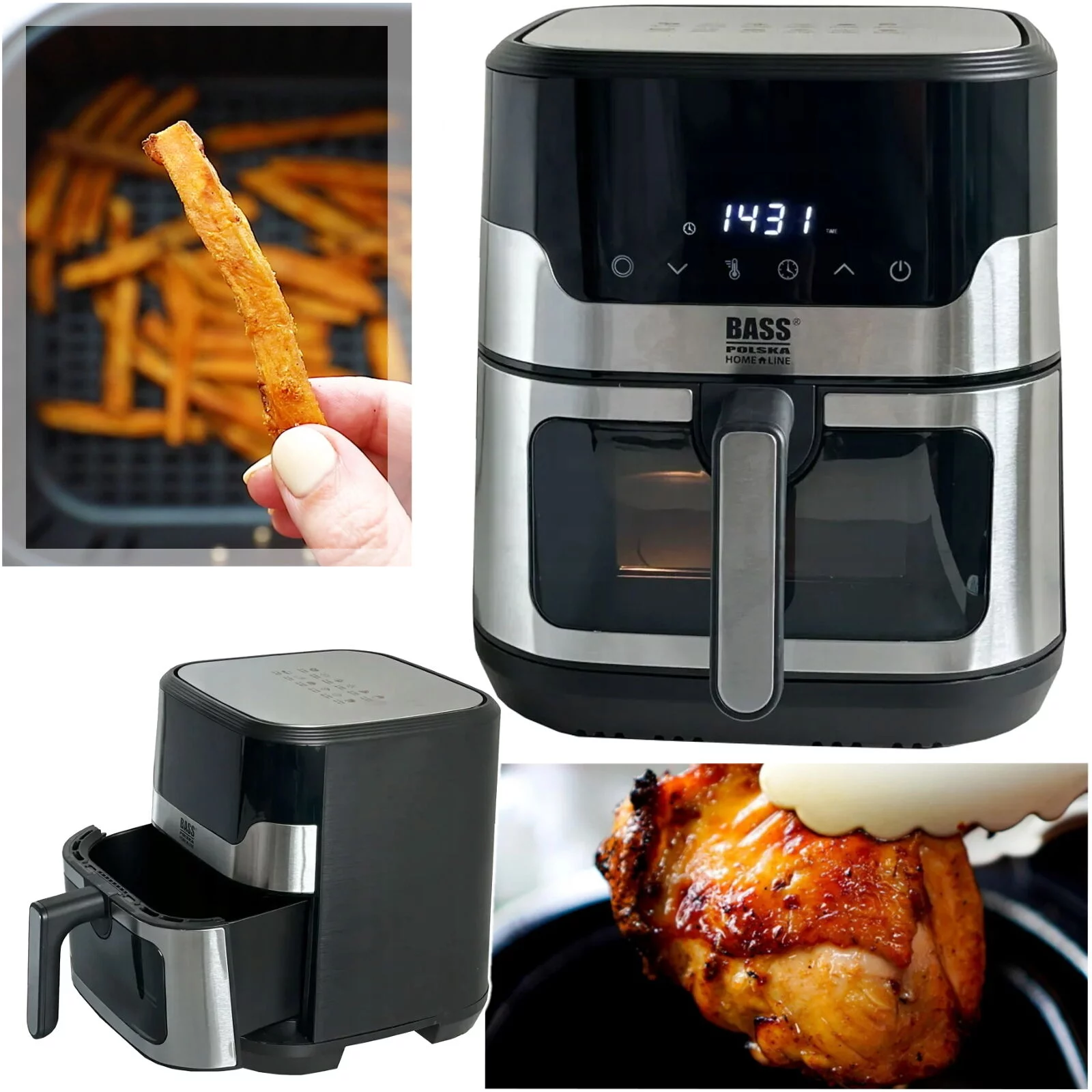 FRYTKOWNICA BEZTŁUSZCZOWA 9L