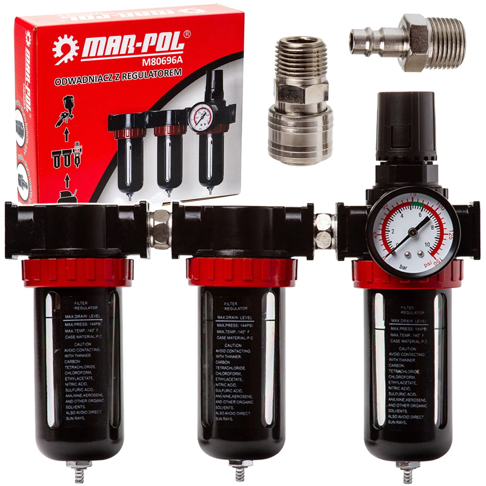 ODWADNIACZ Z REDUKTOREM 1/2'' LAKIERNICZY