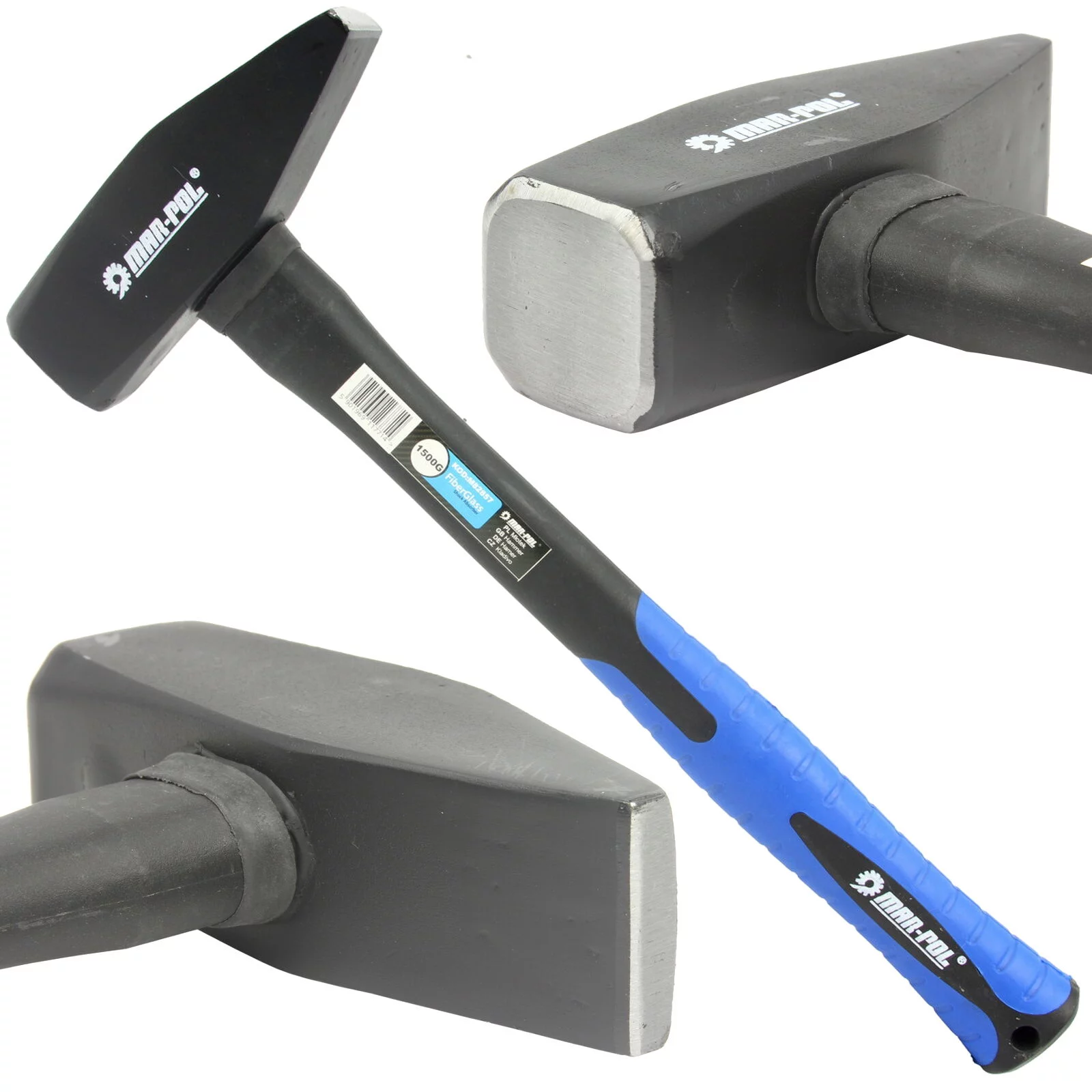 MŁOTEK 1500g ŚLUSARSKI FIBERGLASS 1,5kg