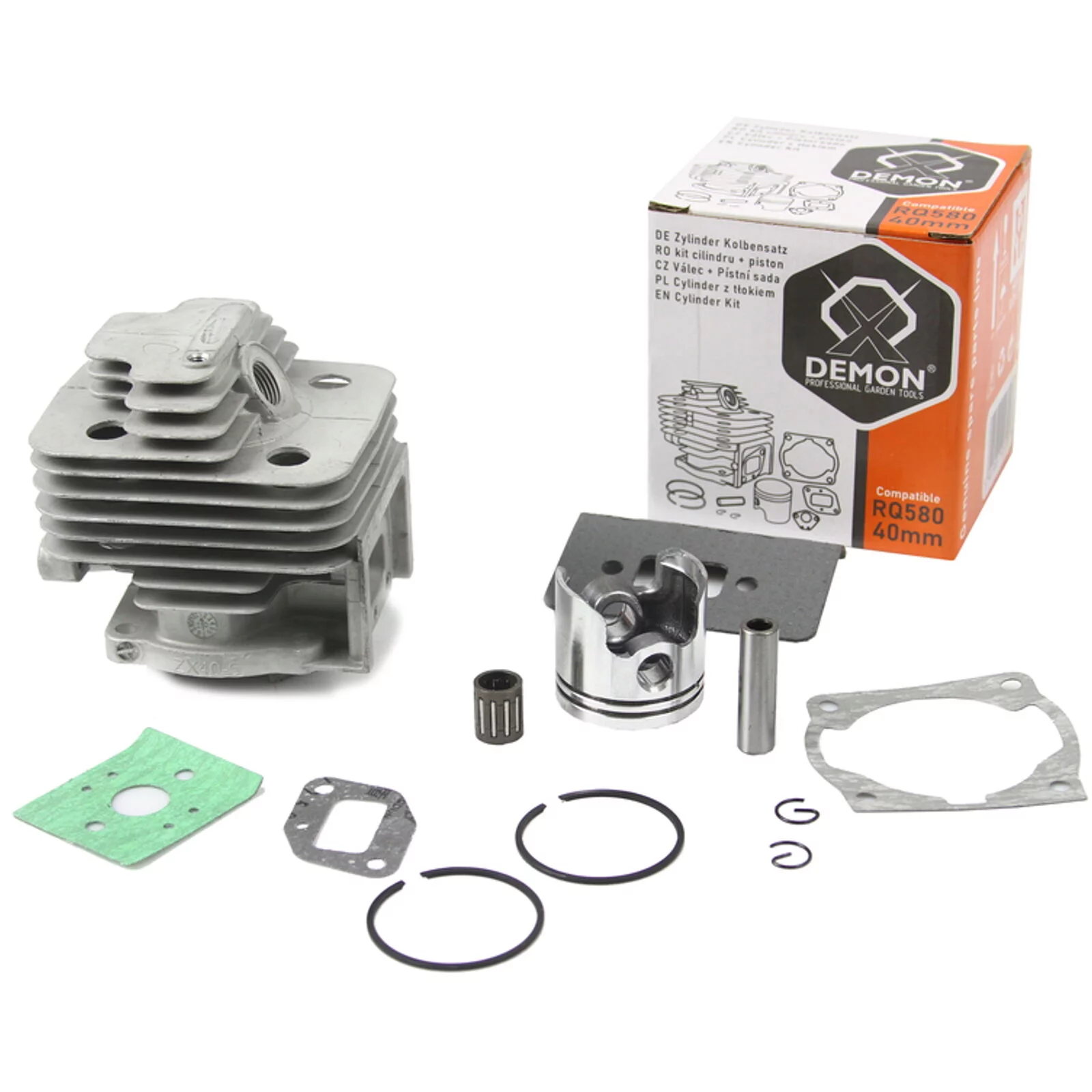 CYLINDER + TŁOK + PIERŚCIENIE KOSY RQ580