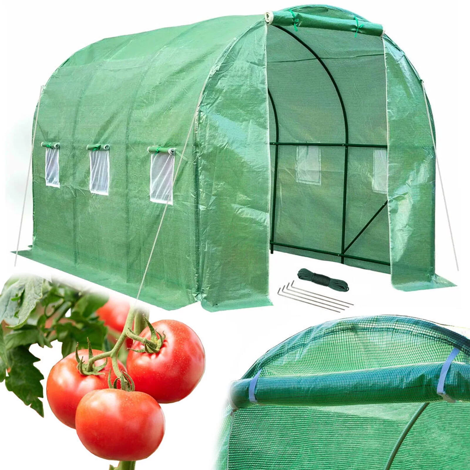 TUNEL FOLIOWY 3x2x2m ZIELONY