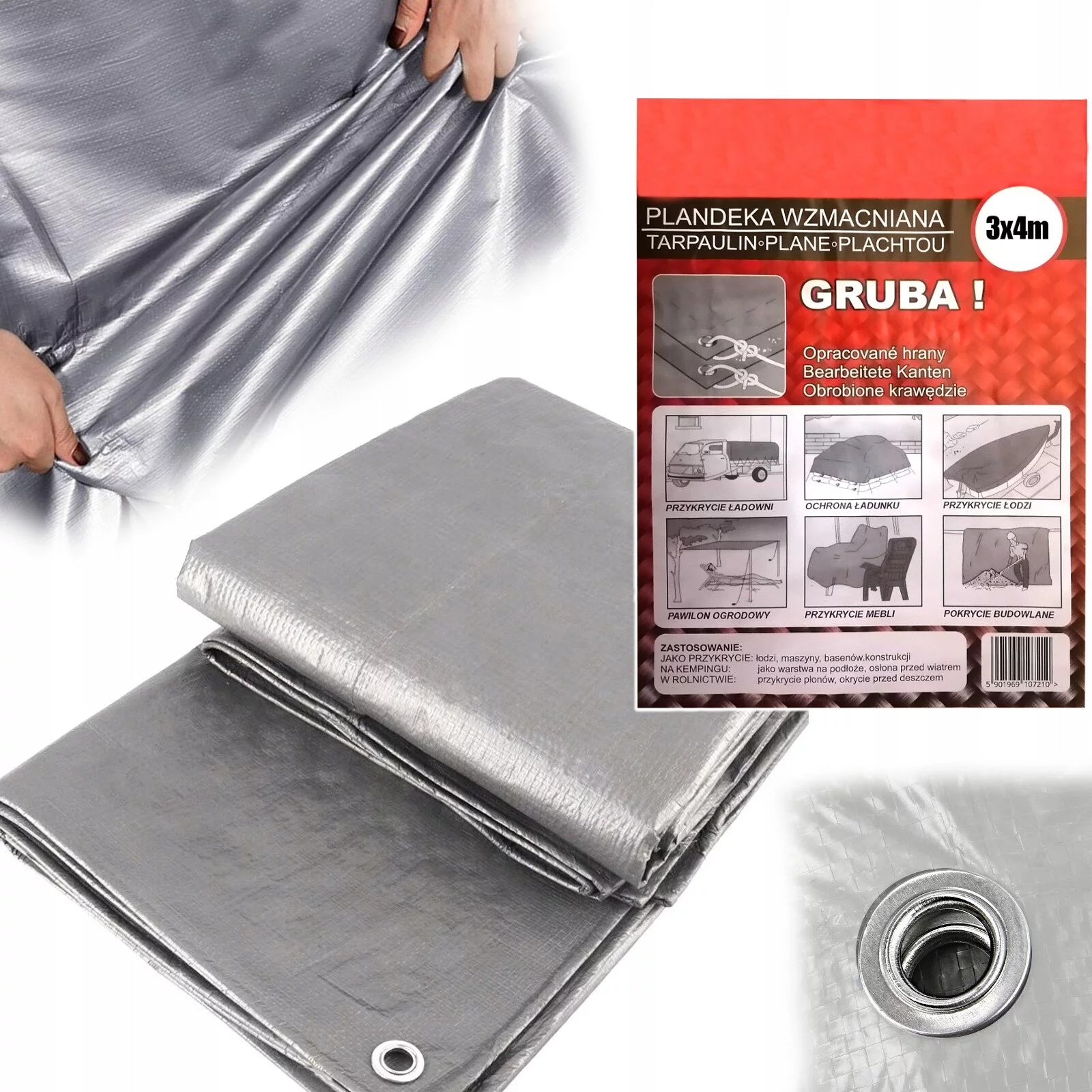 PLANDEKA 3x4m /gruba/