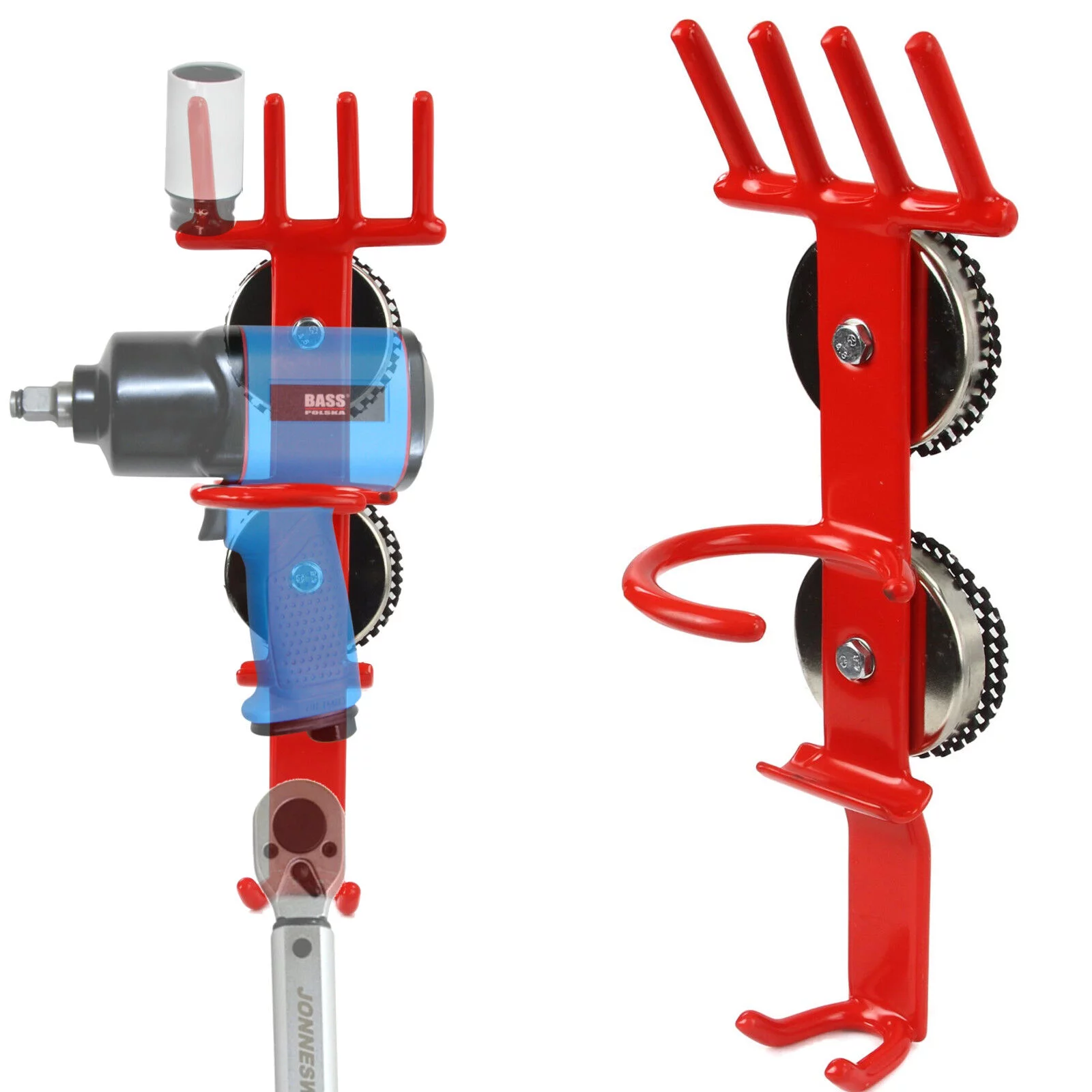 WIESZAK DO KLUCZ PNEUMATYCZNEGO 2xMagnes /czerwony