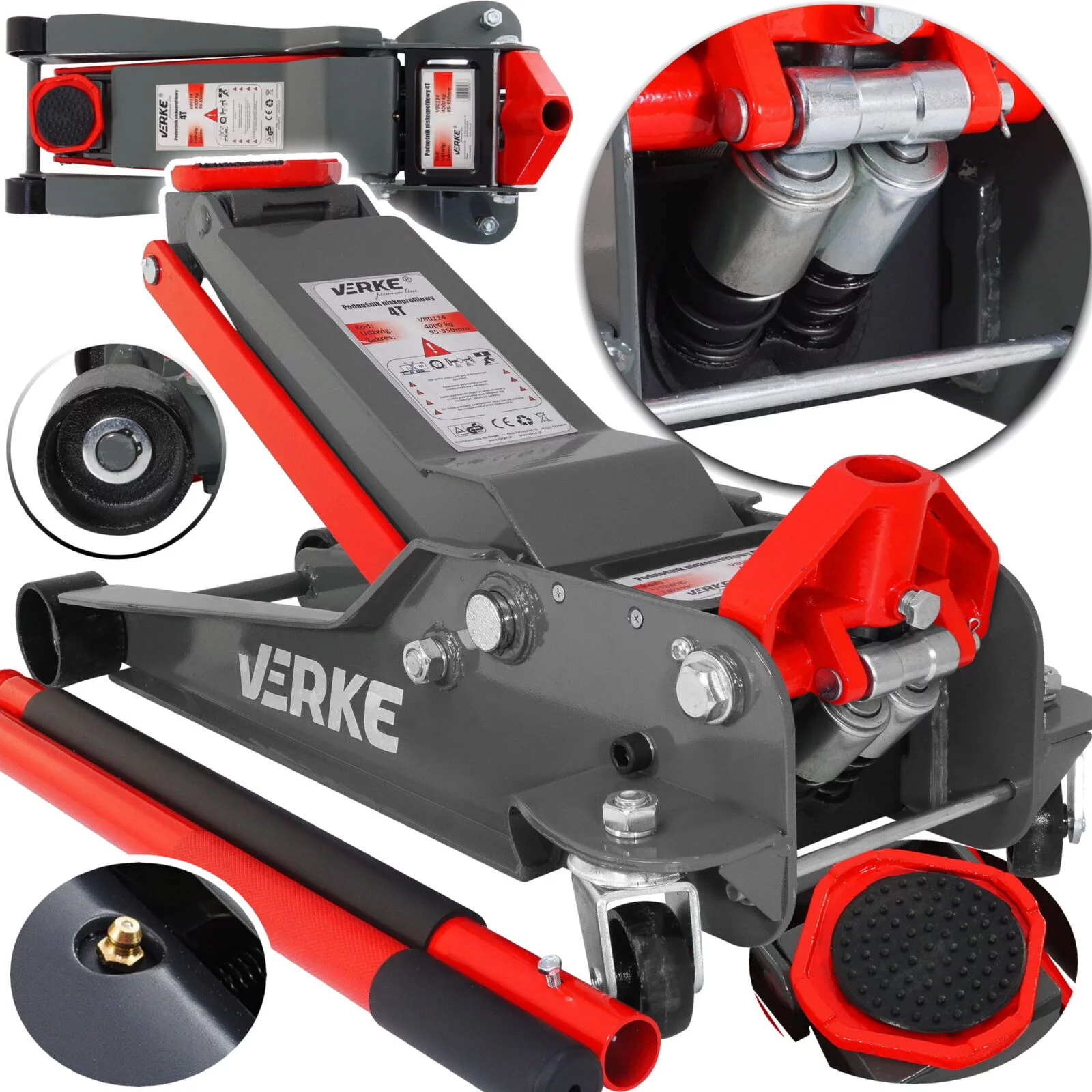 PODNOŚNIK ŻABA 4T NISKOPROFILOWY