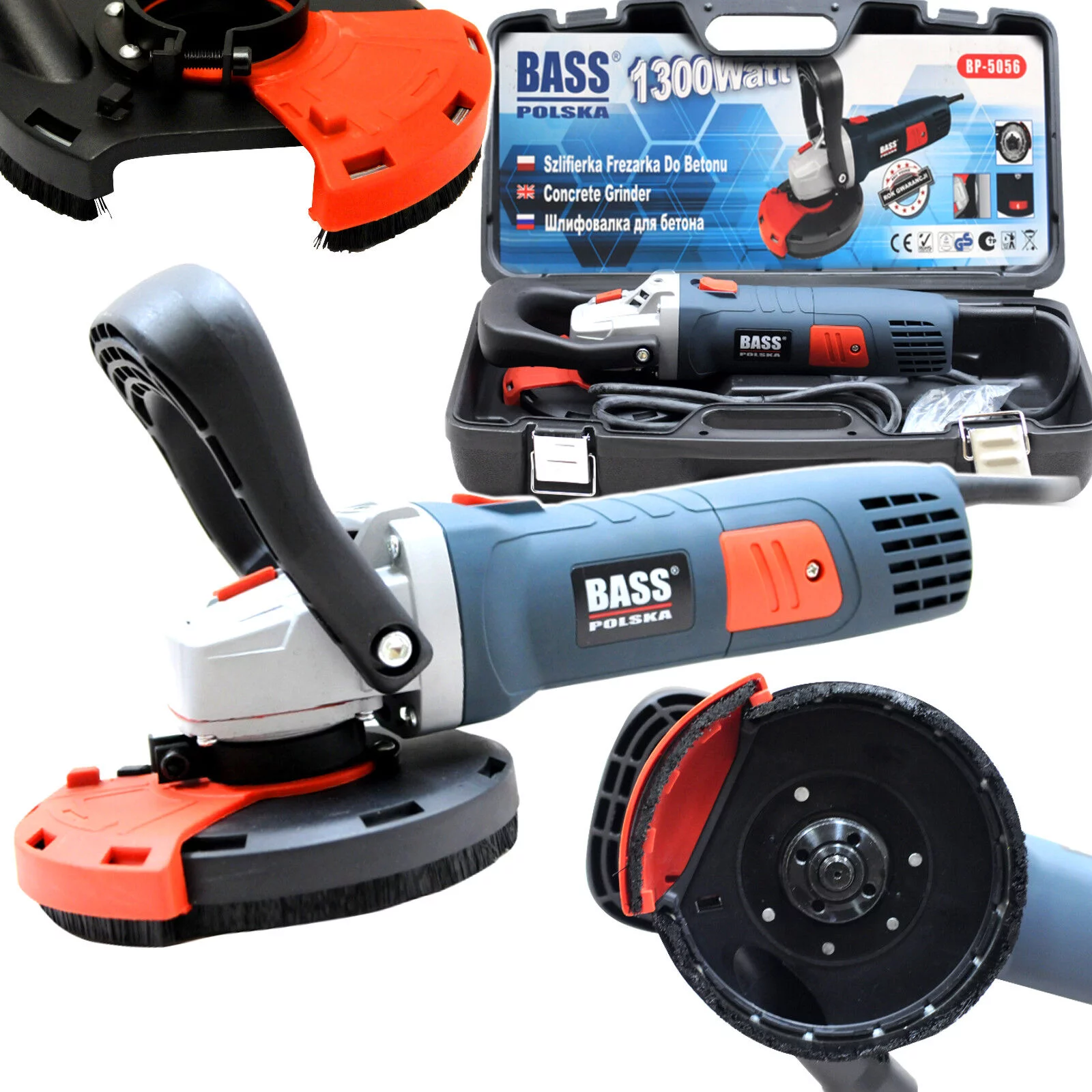 SZLIFIERKO FREZARKA DO BETONU 125MM 1300W