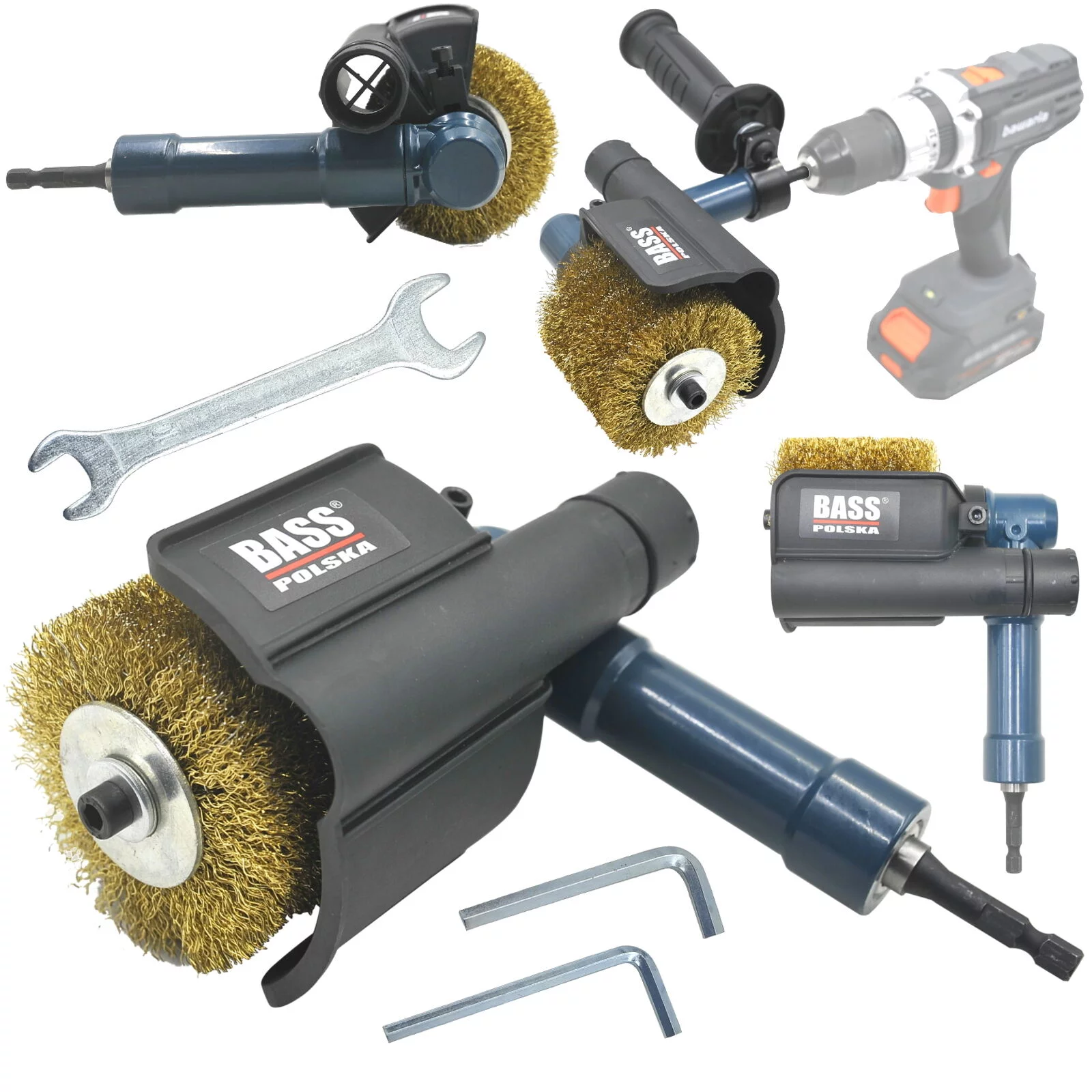 Przystawka do wiertarki satyniarka