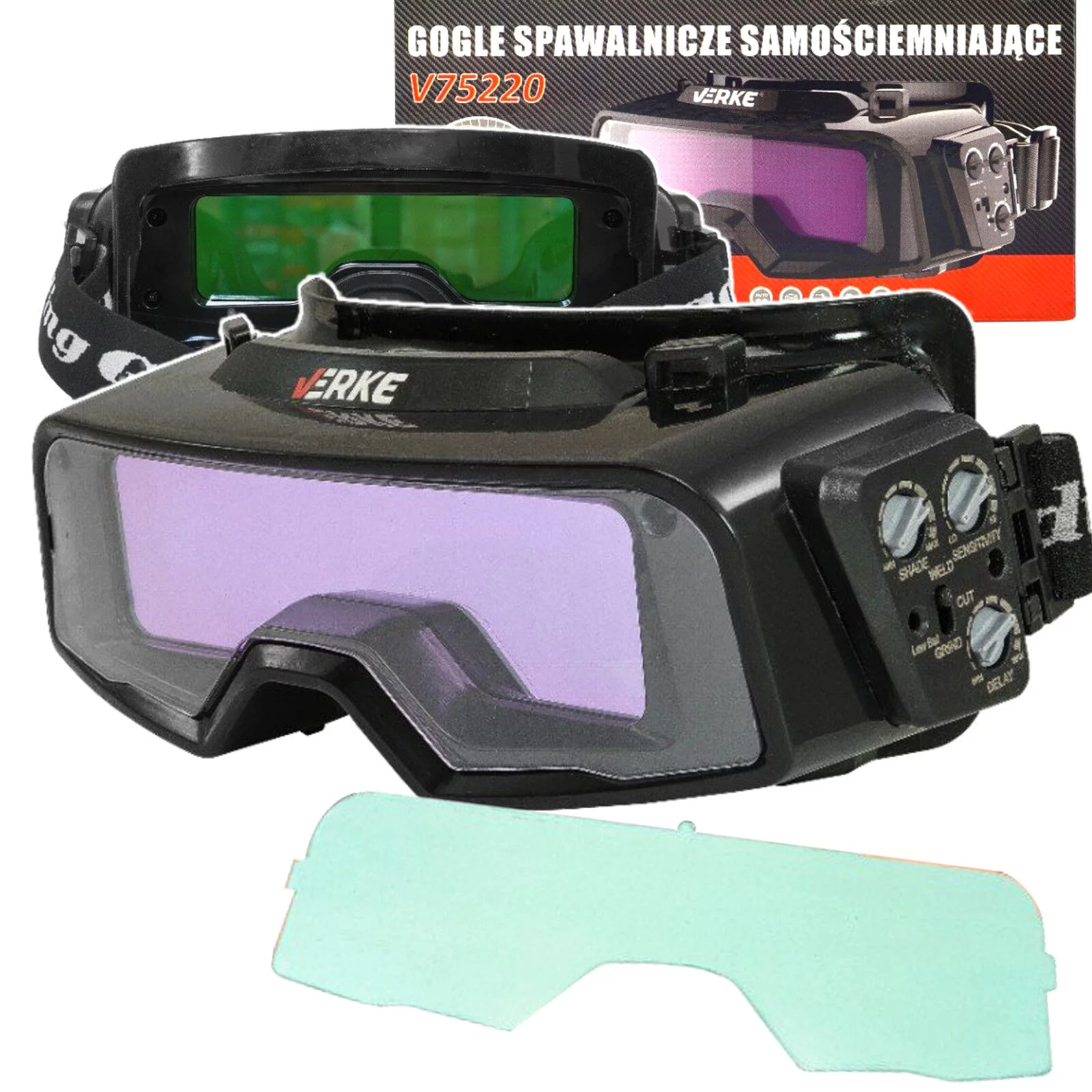 GOGLE SPAWALNICZE SAMOŚCIEMNIAJĄCE