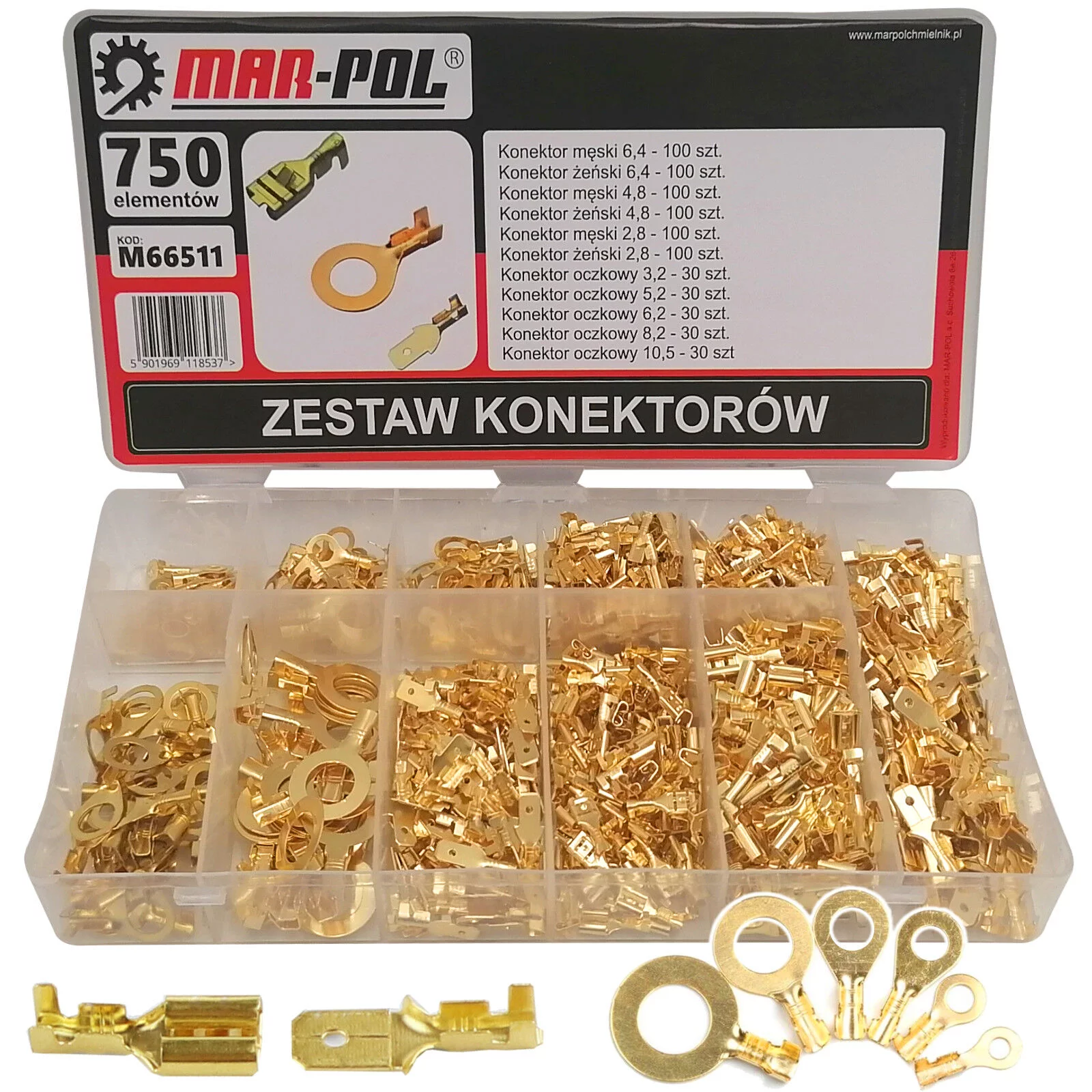 ZESTAW KONEKTORÓW 750SZT