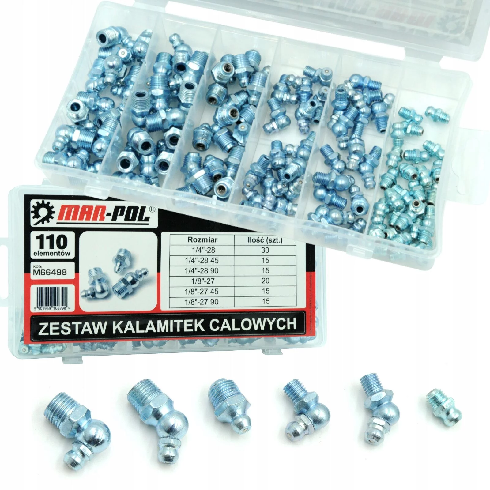 KALAMITKI CALOWE ZESTAW 110szt