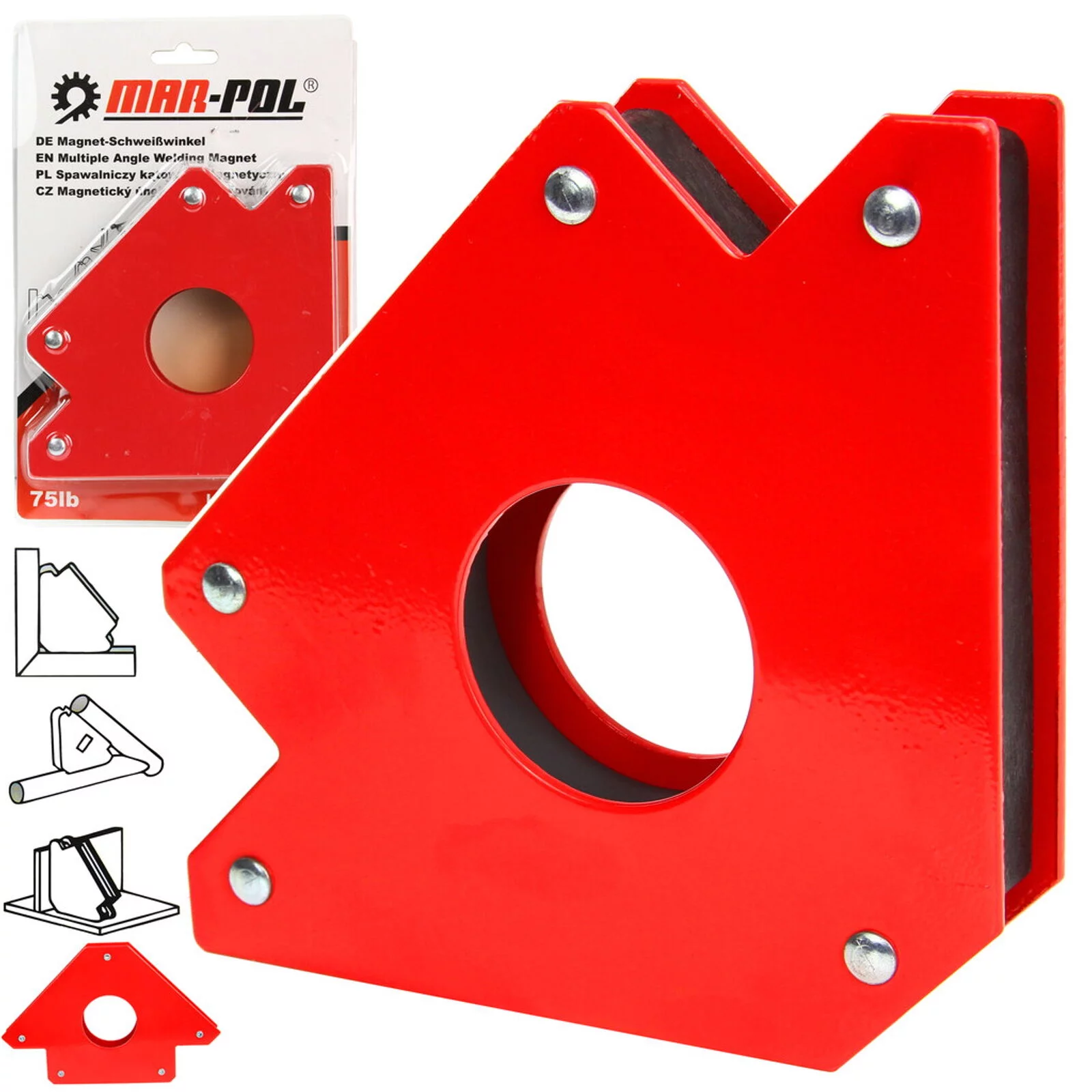 KĄTOWNIK MAGNETYCZNY 5" 125X125MM