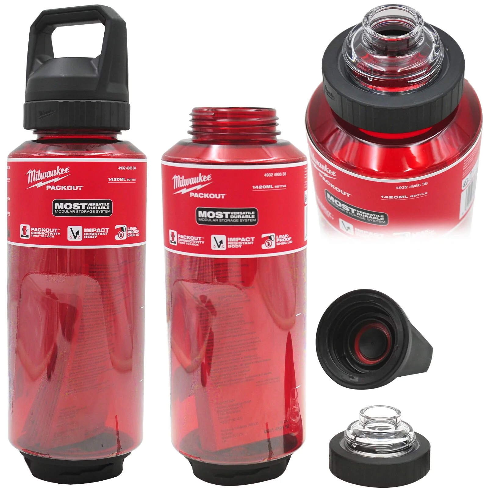 BUTELKA BIDON 1420ML RED.