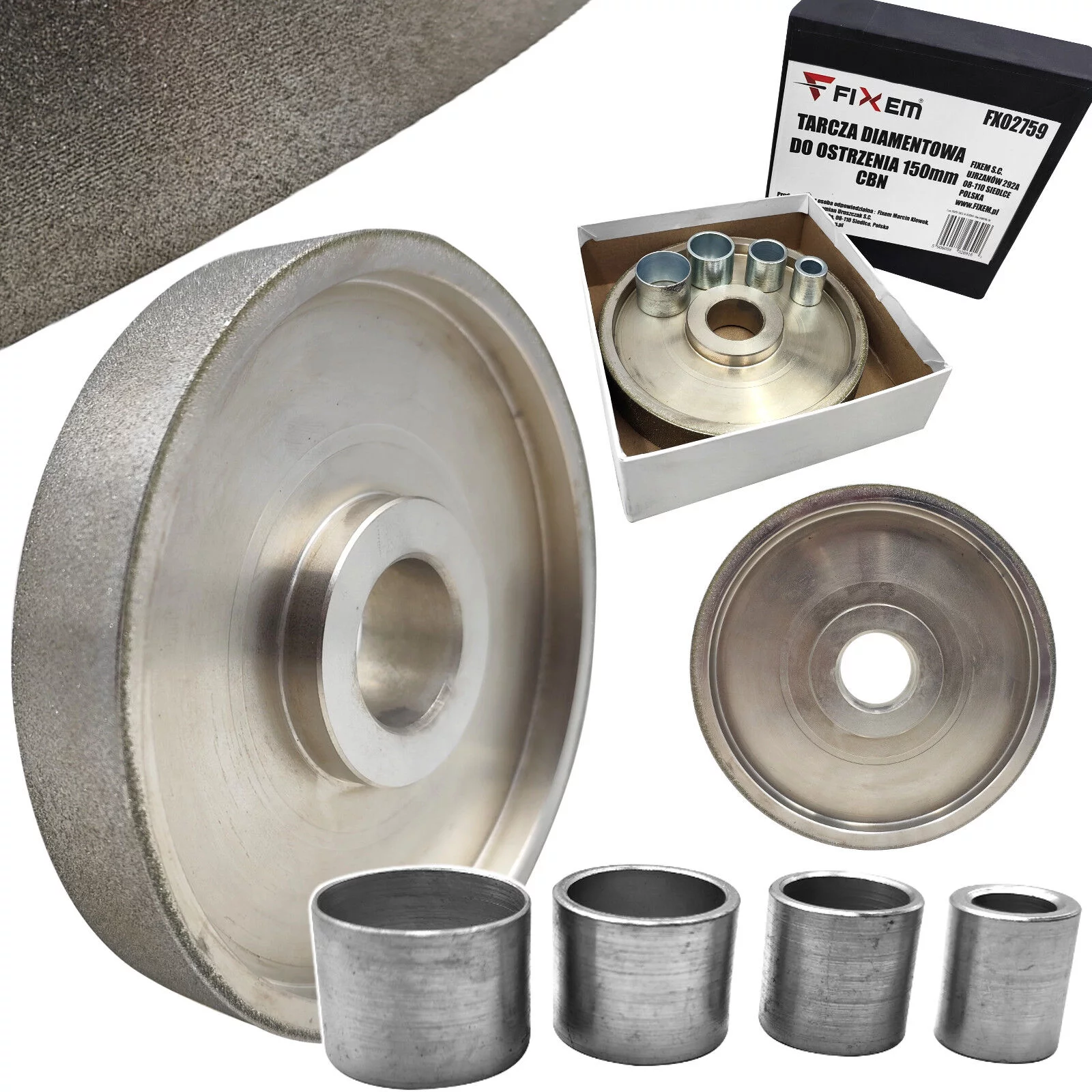 TARCZA DO OSTRZENIA 150mm DIAMENTOWA CBN