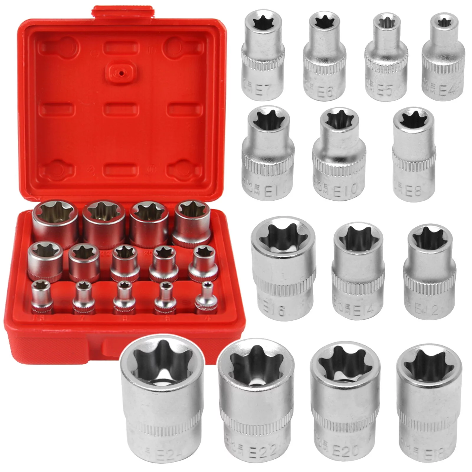 NASADKI TORX E4-E24 ZESTAW 14szt