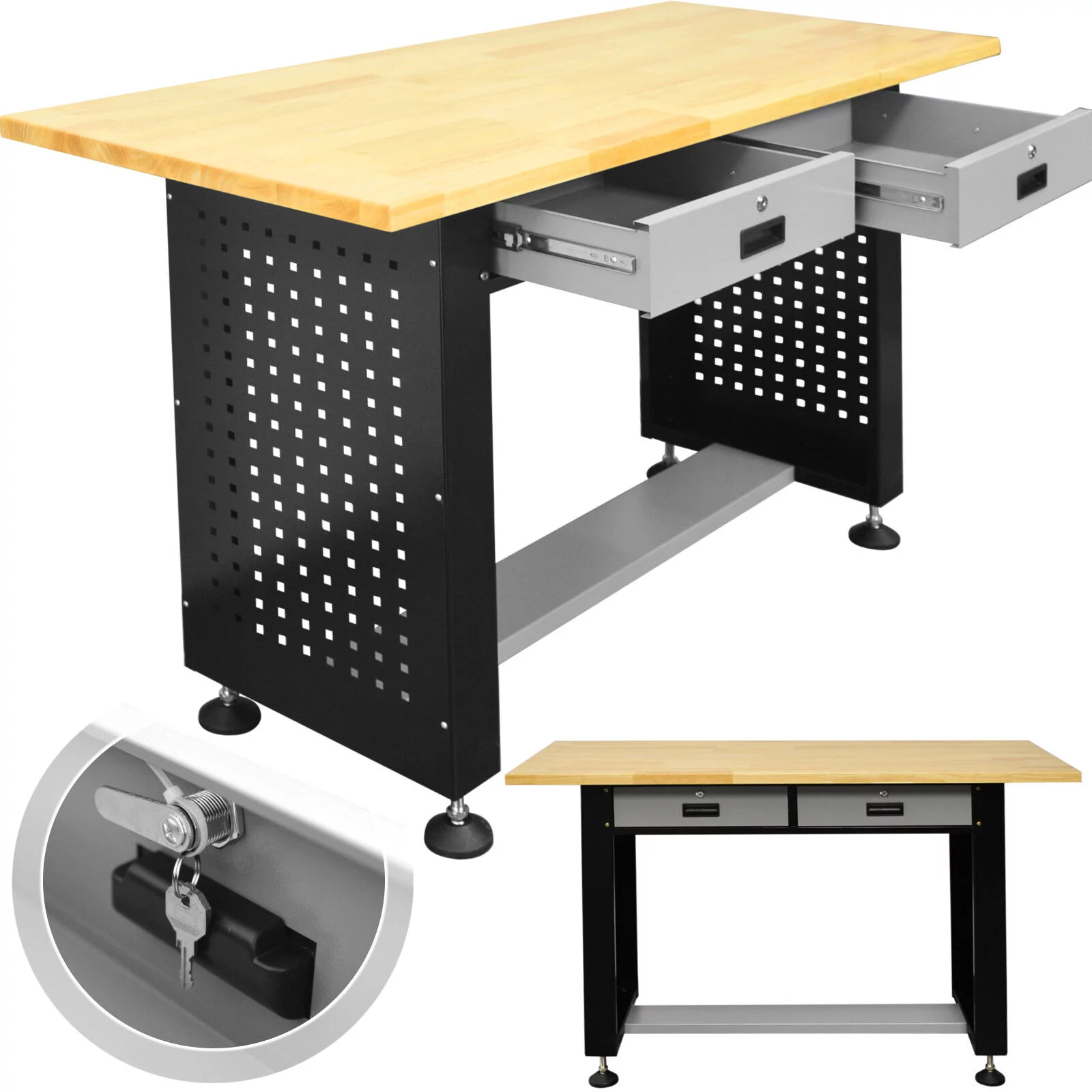 STÓŁ WARSZTATOWY BIURKO JS-102 148X61X90