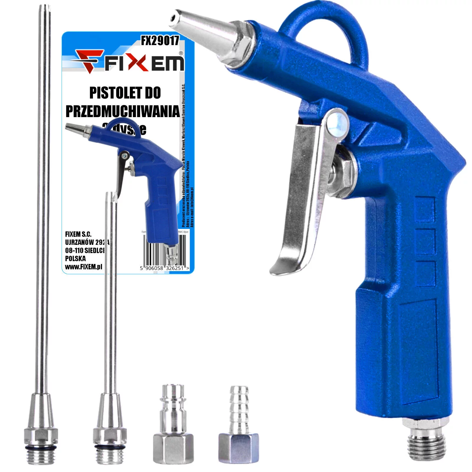 PISTOLET DO PRZEDMUCHIWANIA 3 dysze