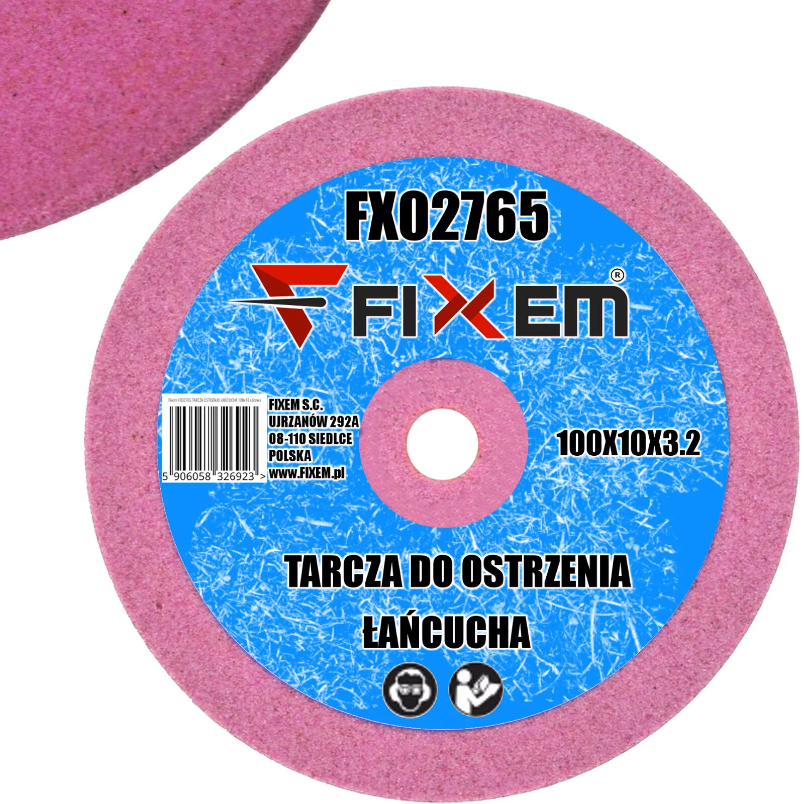 TARCZA OSTRZAŁKI ŁAŃCUCHA 100x10 różowa