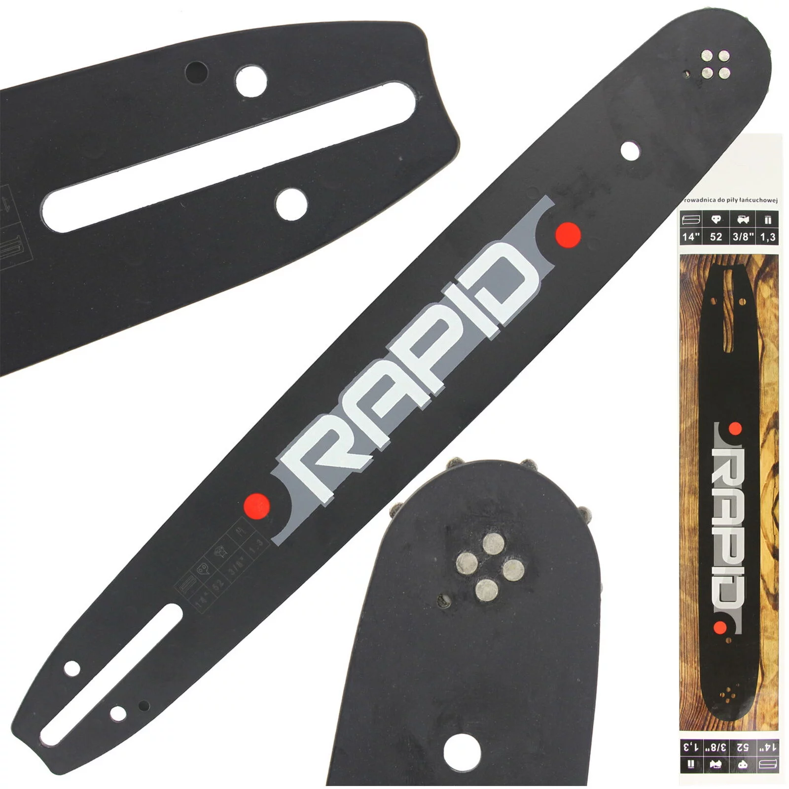 PROWADNICA 14"*52*3/8*1.3mm RAPID