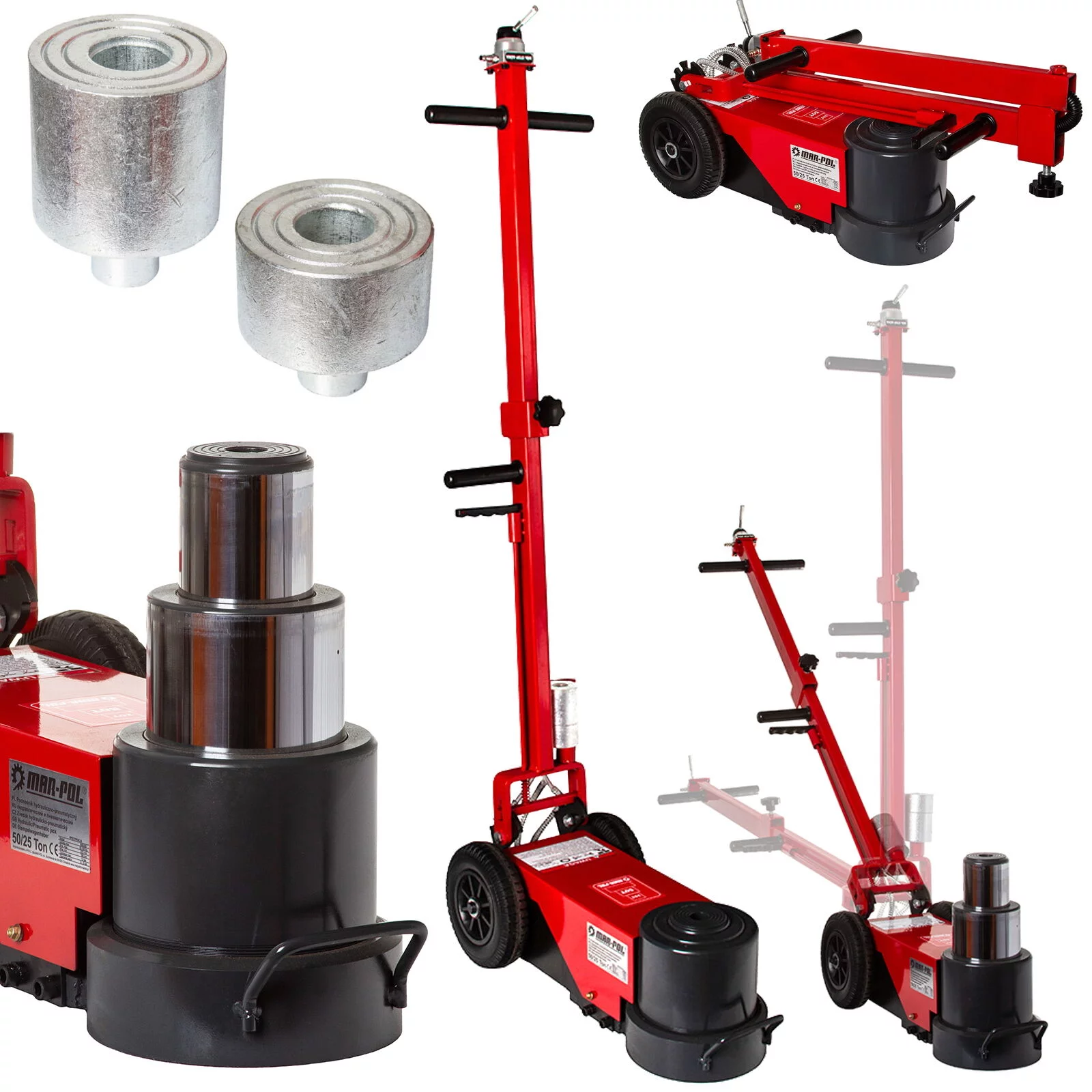 PODNOŚNIK HYDRAULICZNO-PNEUMATYCZNY | 50T