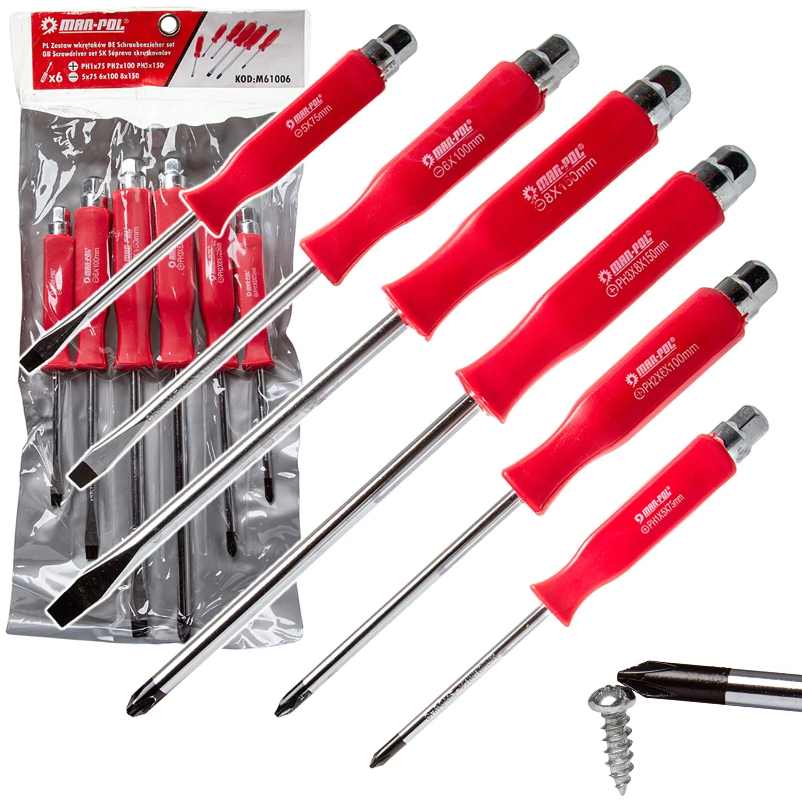 WKRĘTAKI ŚRUBOKRĘTY ŚLUSARSKIE 6el