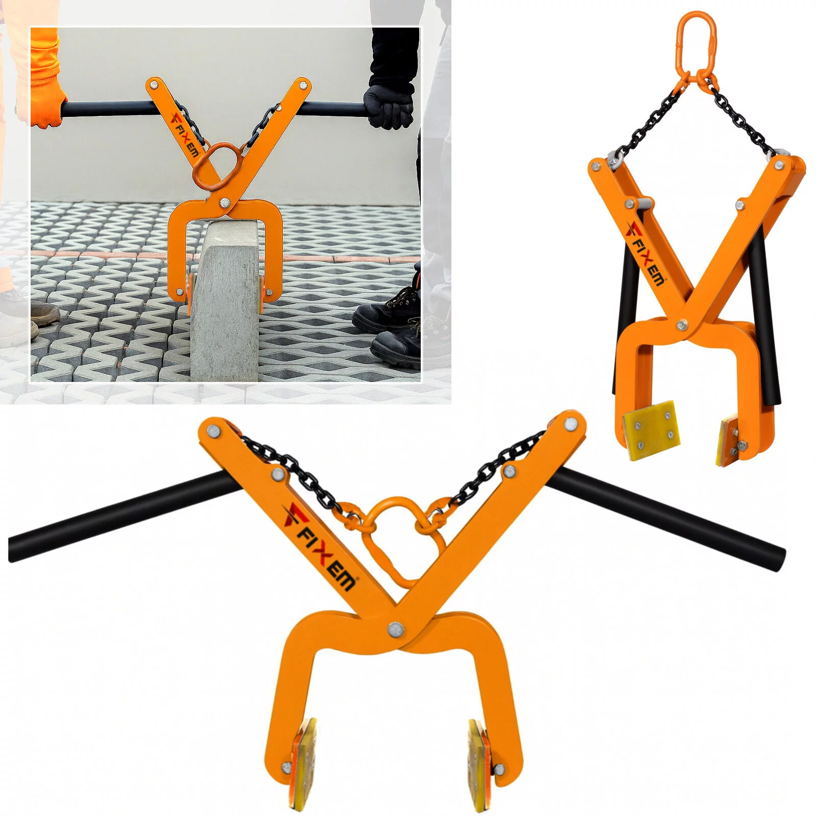 CHWYTAK BRUKARSKI DO KRAWĘŻNIKÓW 0-20cm 150kg