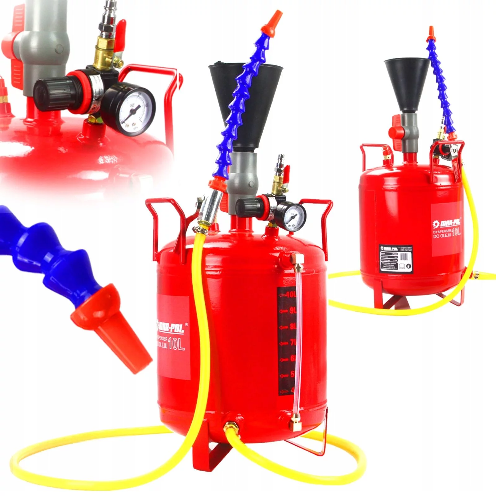 NAPEŁNIACZ PNEUMATYCZNY DO OLEJU 10L