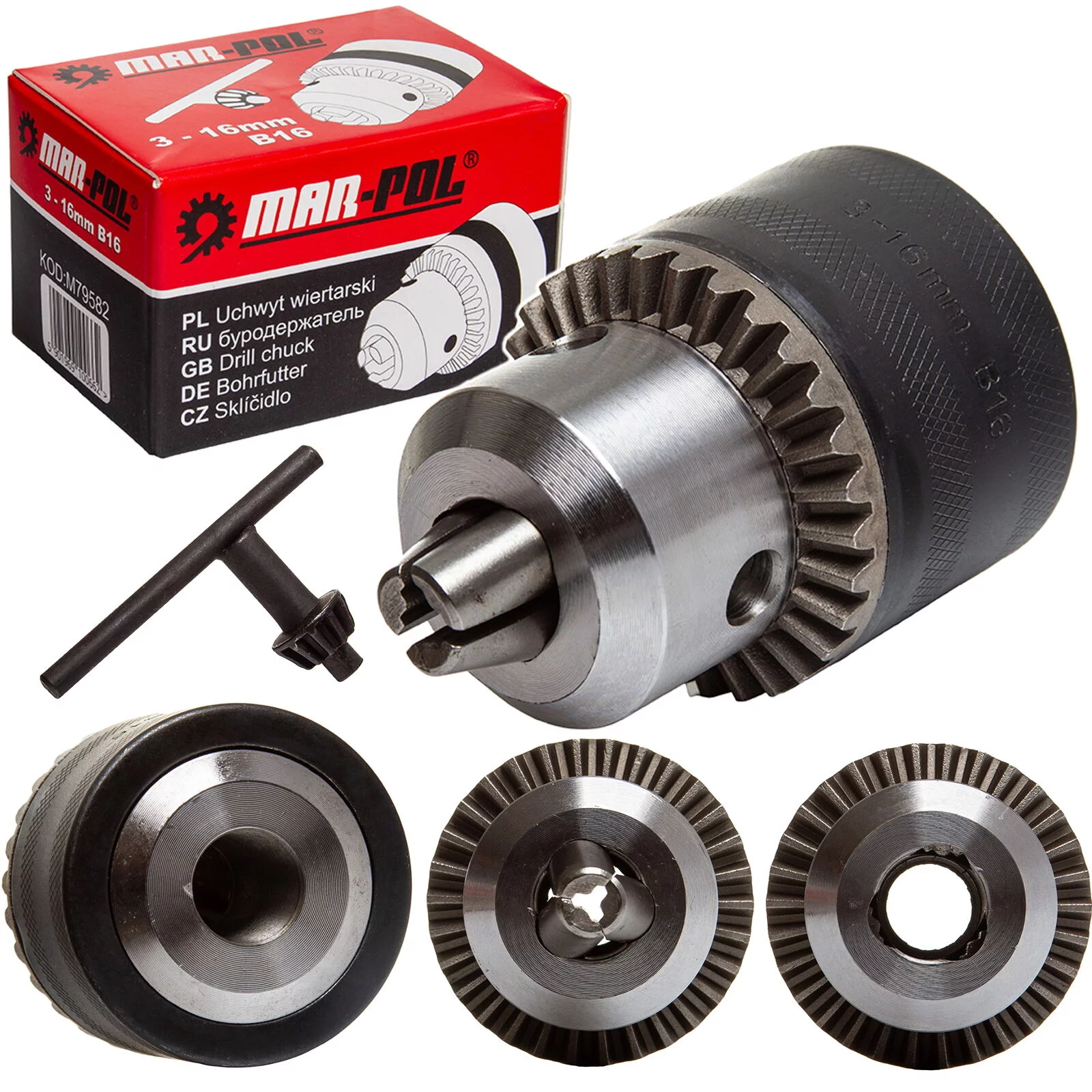 UCHWYT WIERTARSKI, GŁÓWKA 16 B16 KLUCZYK