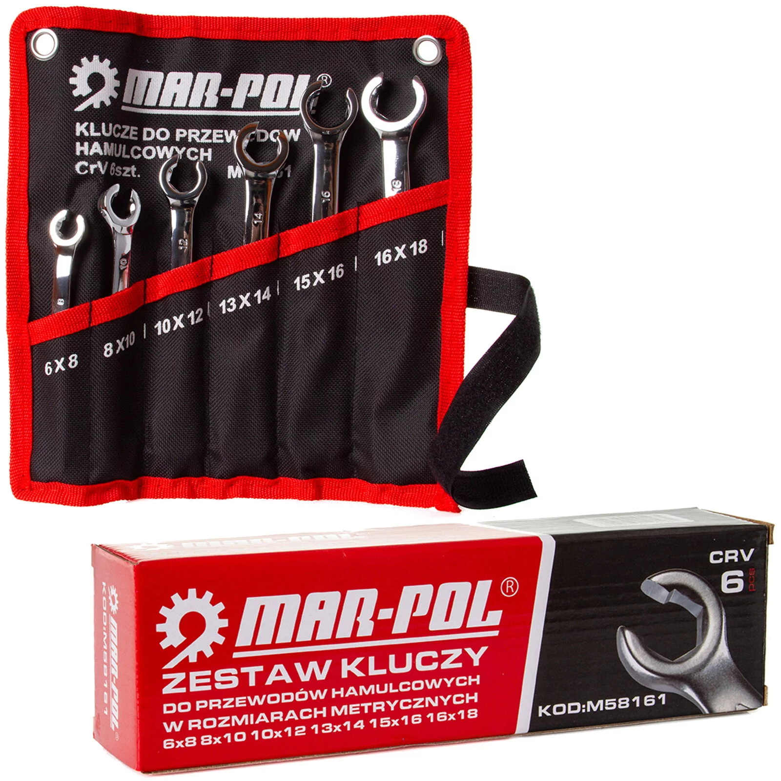 KLUCZE PÓŁOTWARTE 6szt DO PRZEWODÓW M58161