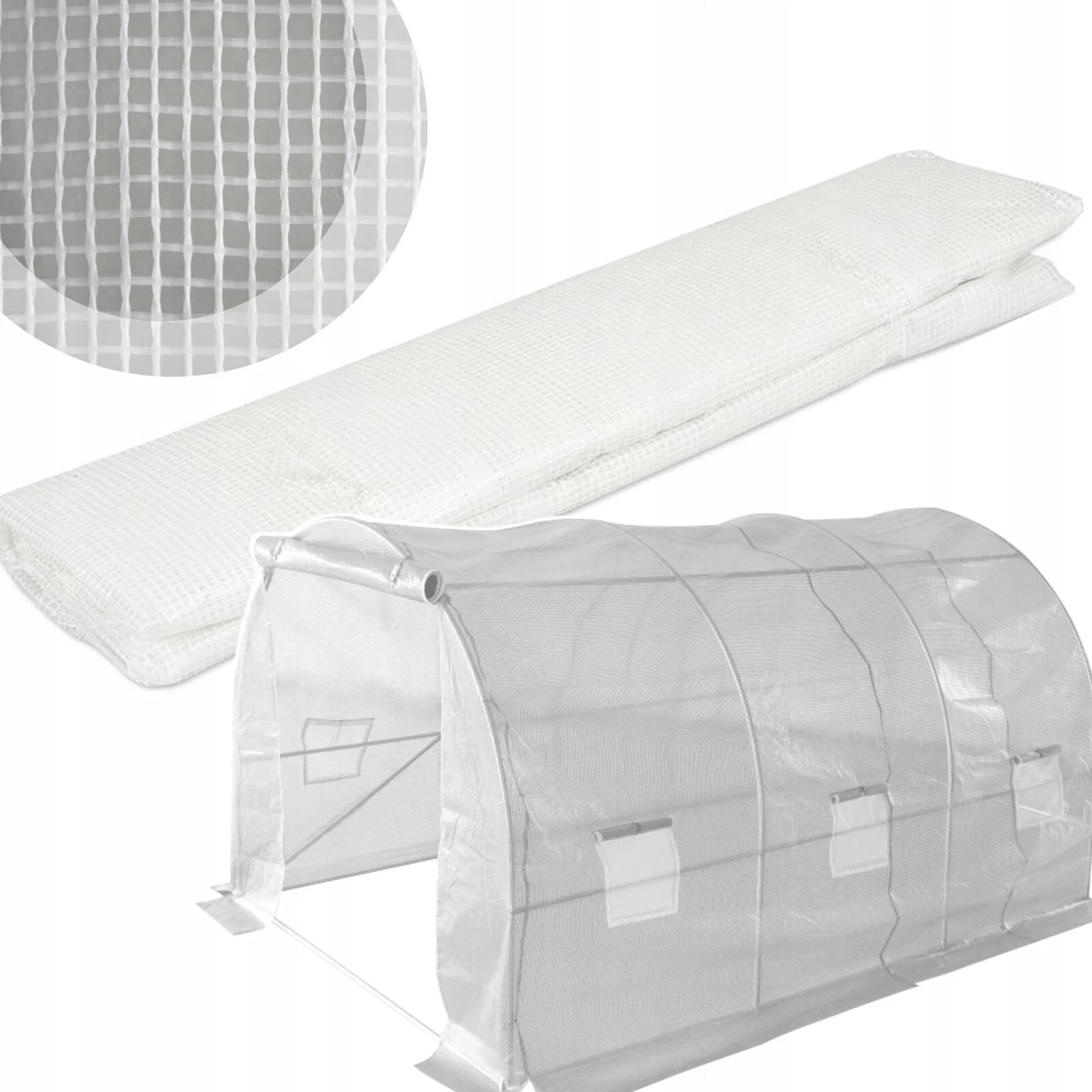 Folia na tunel plandeka przezroczysta 3x2m UV-12