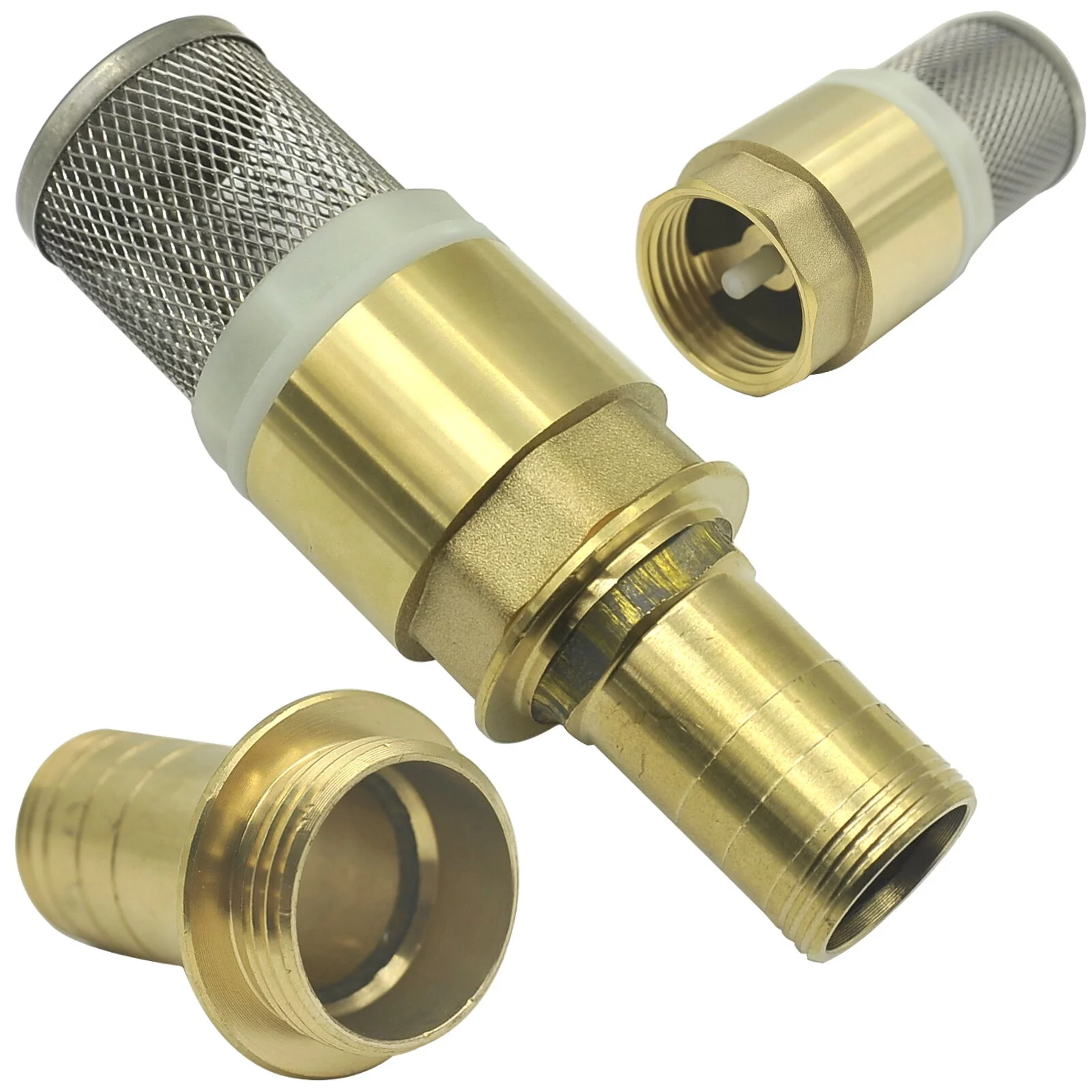 ZAWÓR ZWROTNY FILTR POMPY WODY PALIWA KOSZ METALOWY 1" KRÓCIEC 25mm