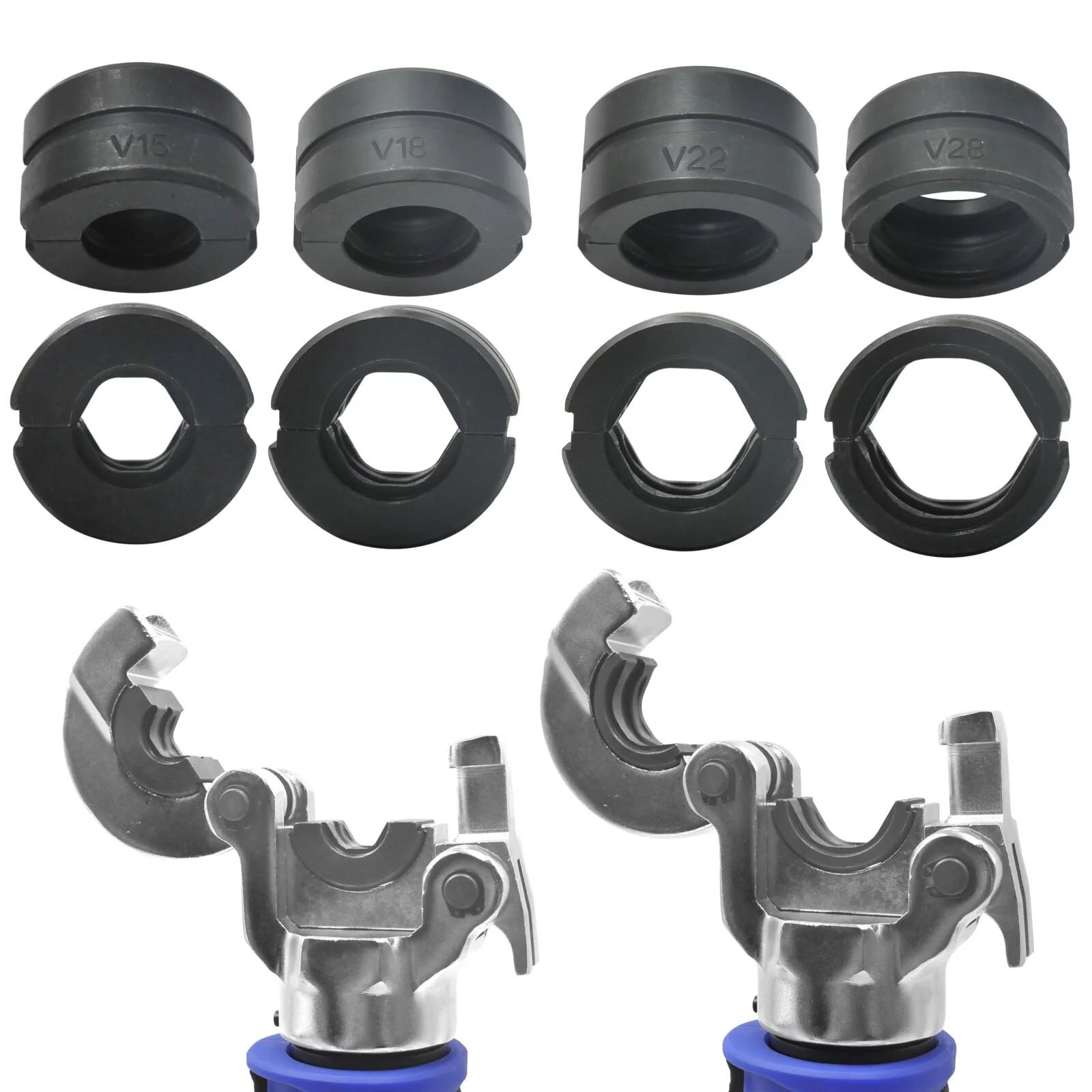 ZESTAW 4 MATRYC typ V do ZACISKARKI RUR