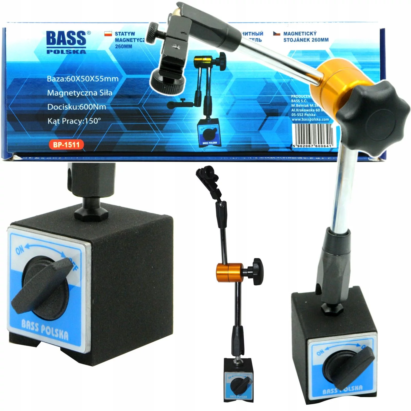 STATYW STOJAK MAGNETYCZNY 220mm