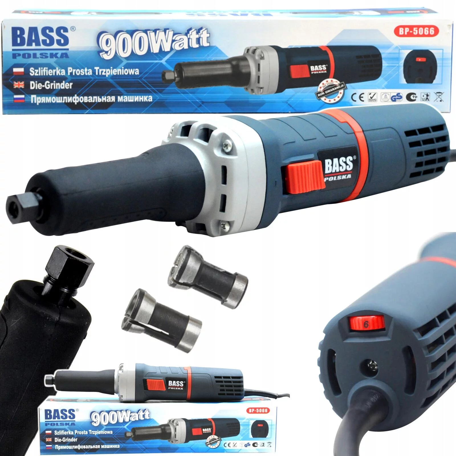 SZLIFIERKA PROSTA TRZPIENIOWA 900W Z REGULACJĄ