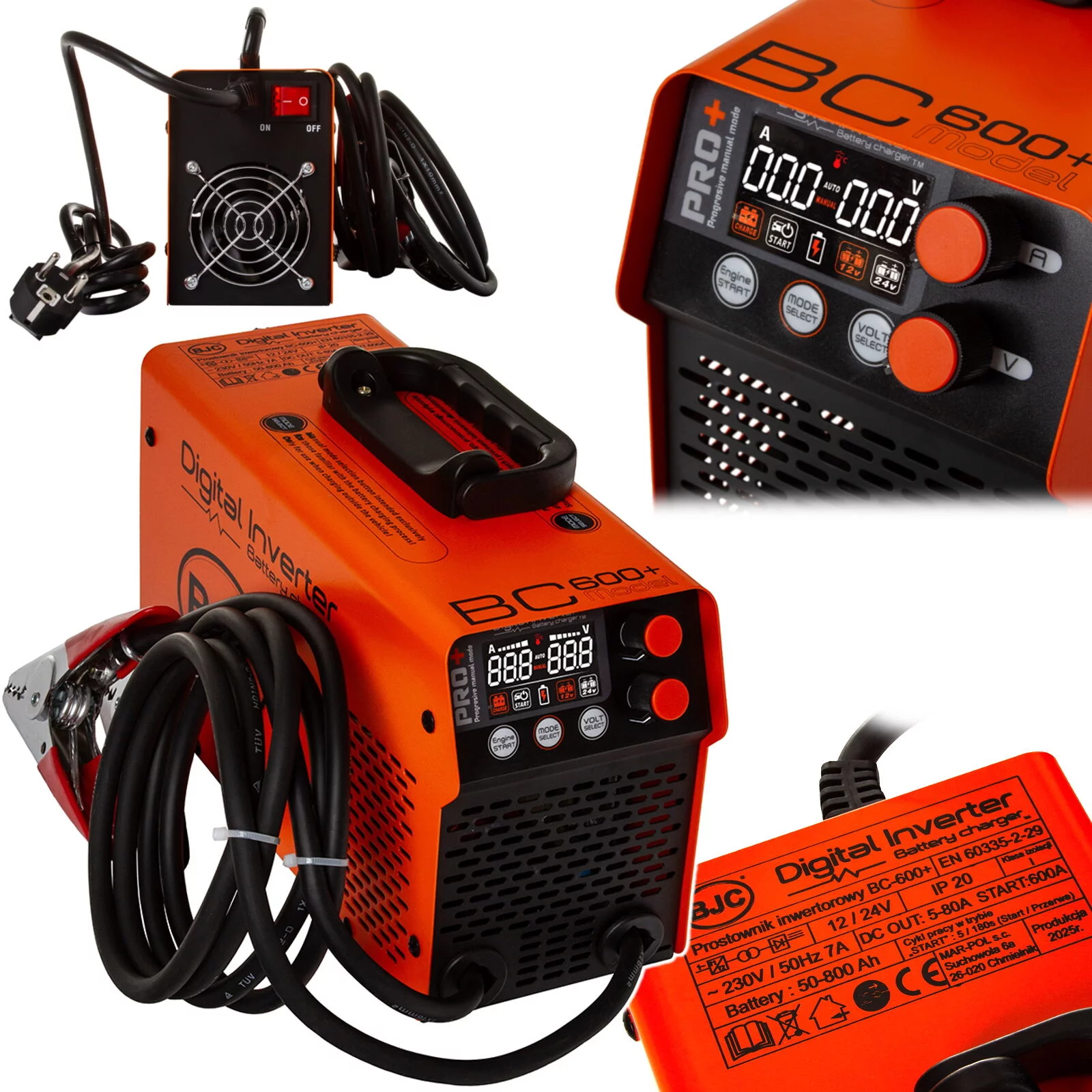 PROSTOWNIK INWERTOROWY BC-600 PRO+