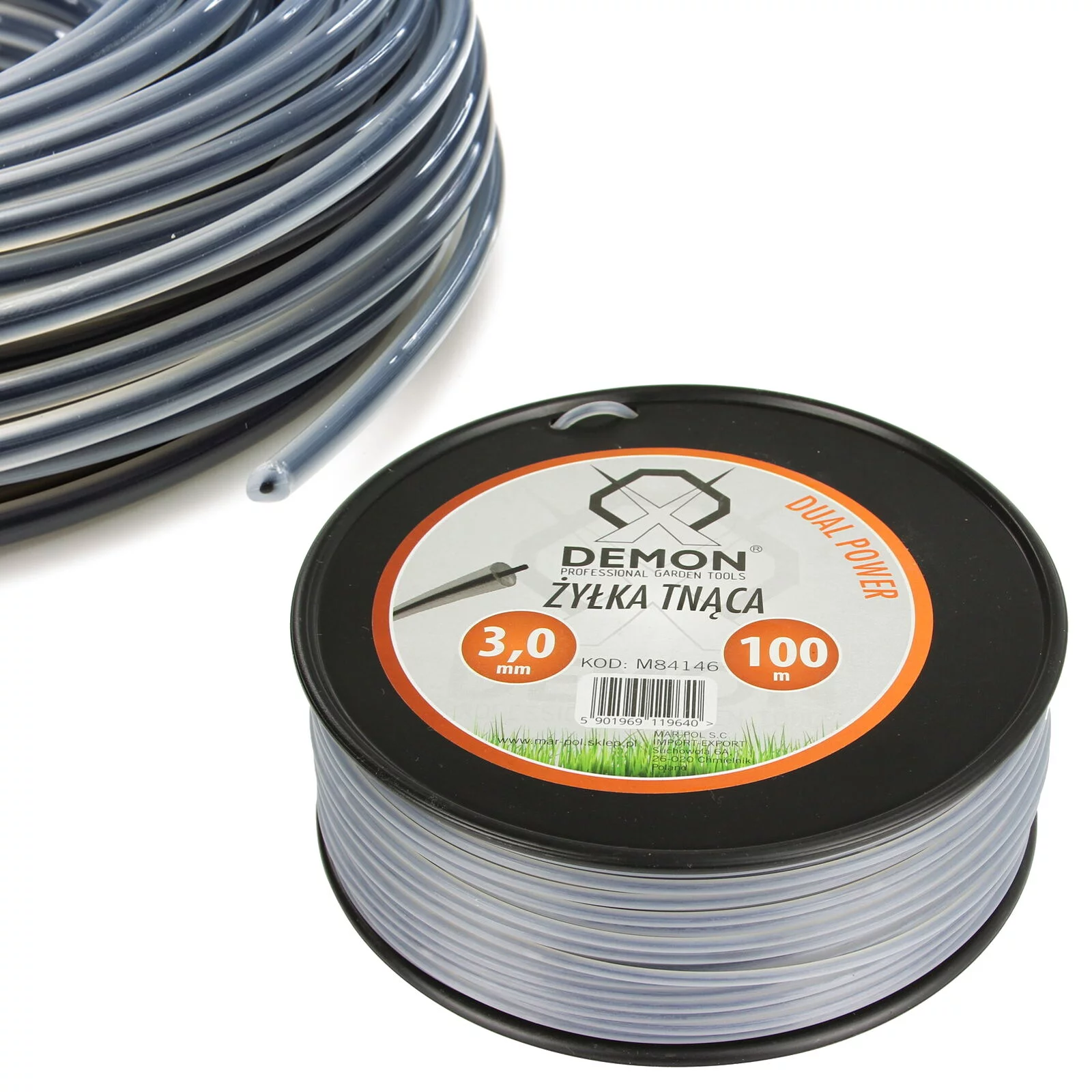 ŻYŁKA 3.0mm*100m OKRĄGŁA /ZBROJONA