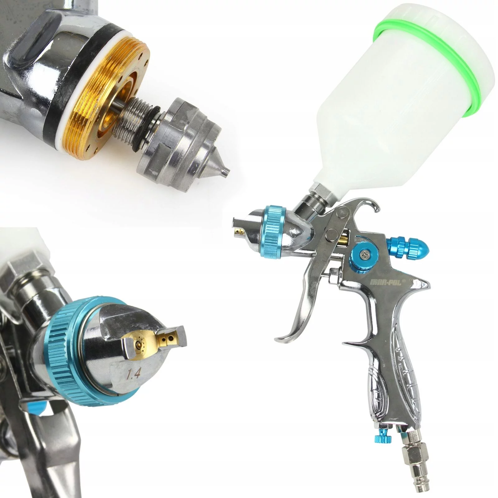 PISTOLET DO MALOWANIA DYSZA 1,4mm CHROM-PROFI