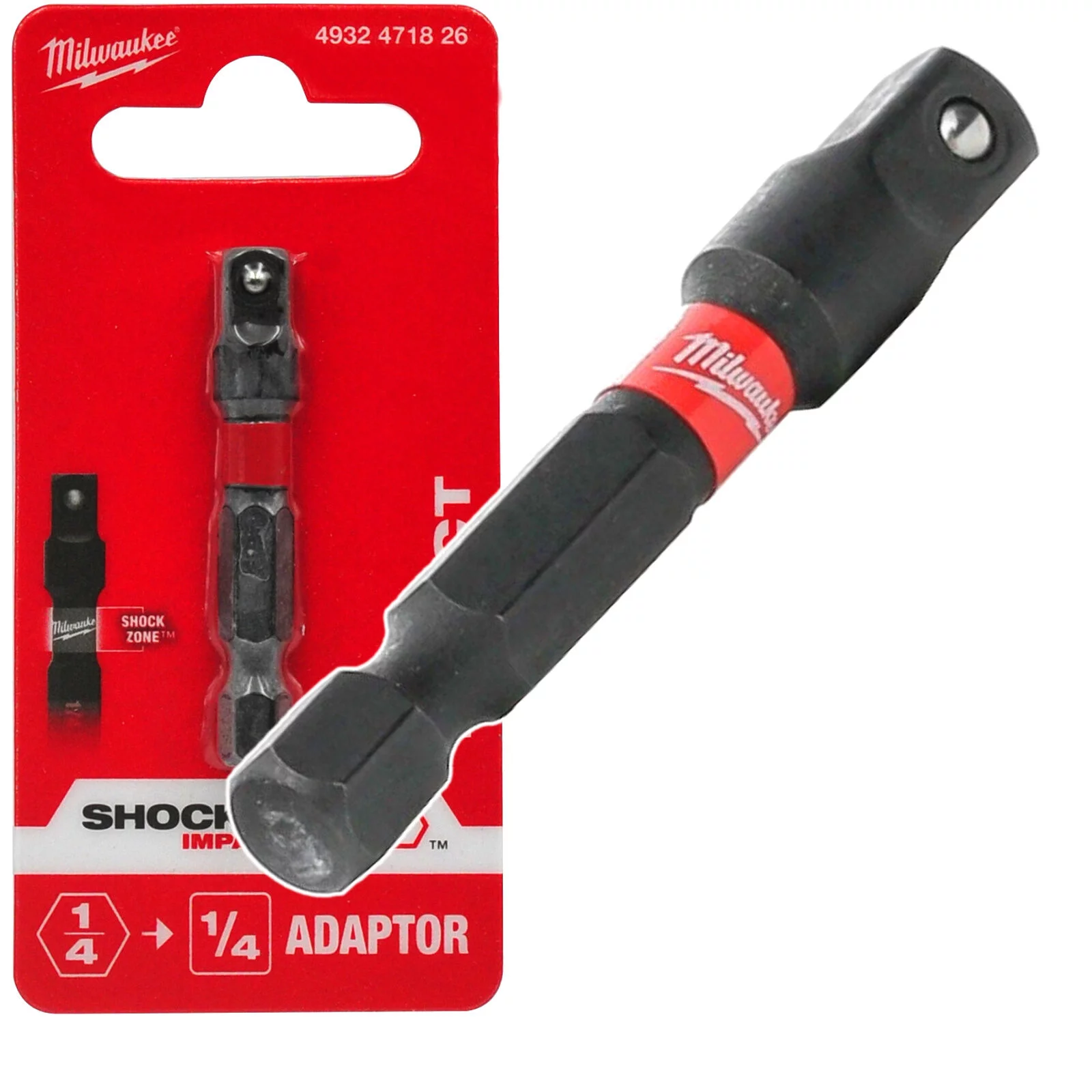 ADAPTER HEX z 1/4 na 1/4" KWADRAT MILWAUKEE