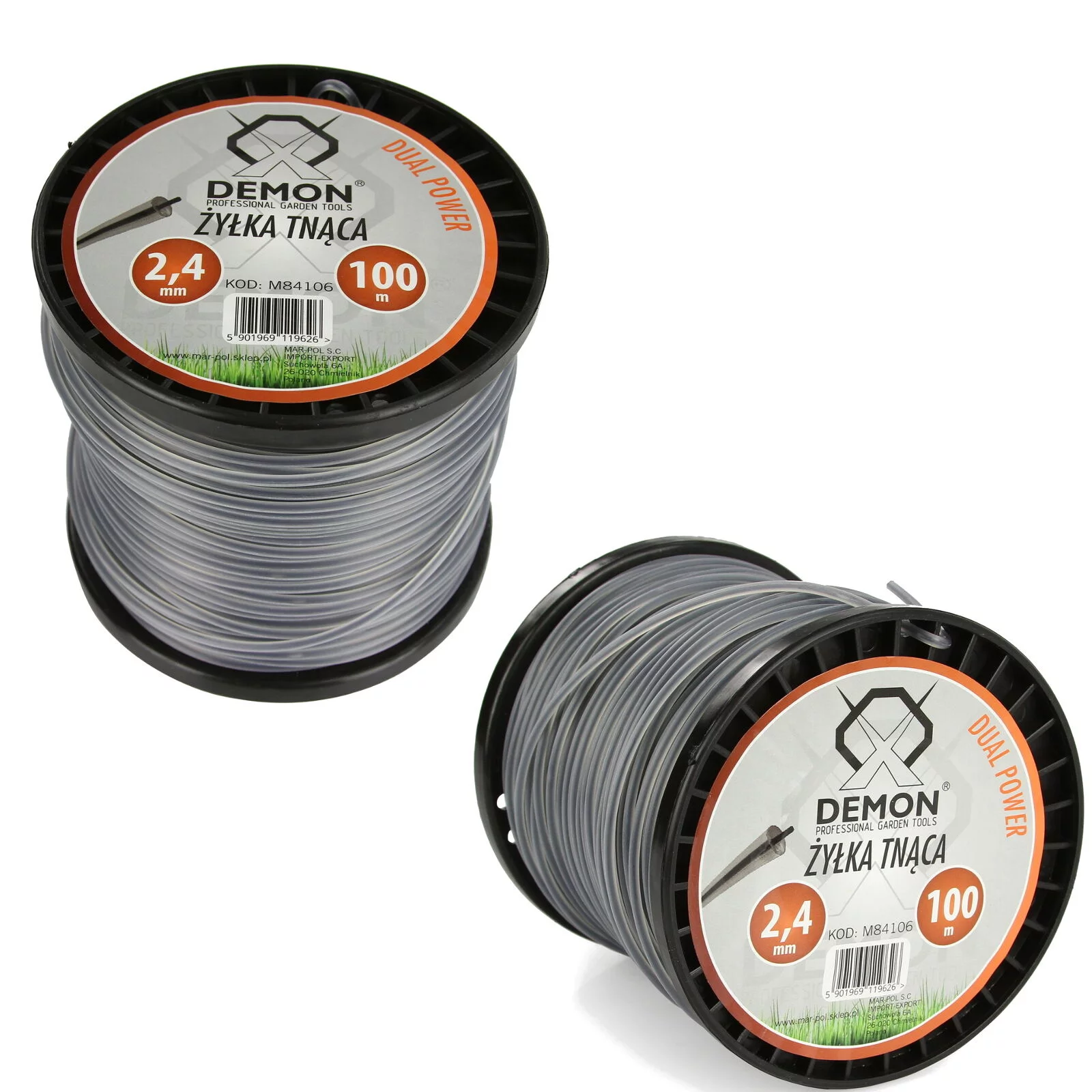 ŻYŁKA ZBROJONA DO KOSY SPALINOWEJ 2.4mm 100m OKRĄGŁA