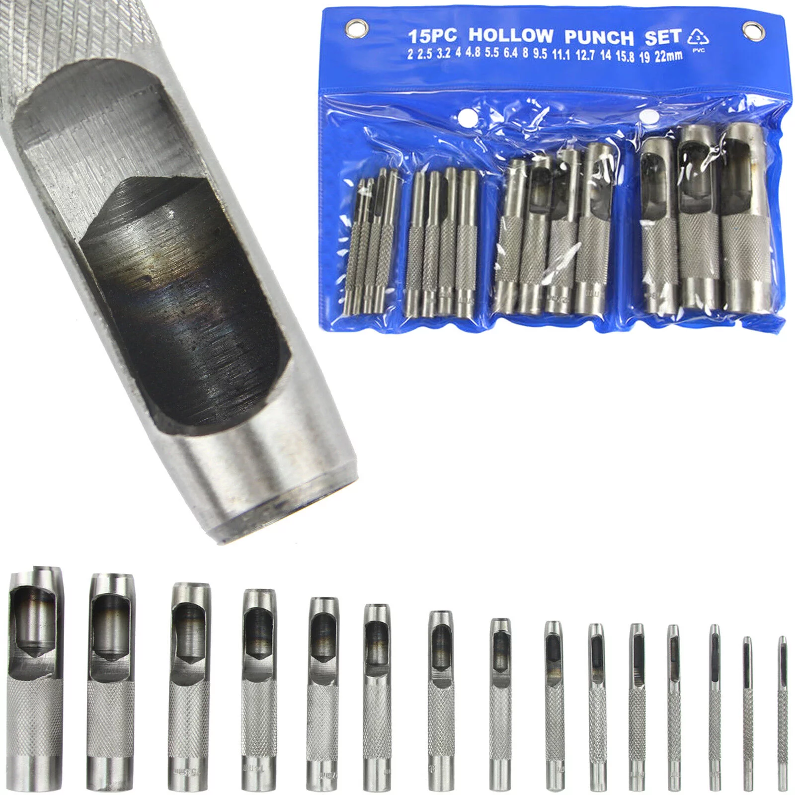 PRZEBIJAKI DO SKÓRY 2-22mm