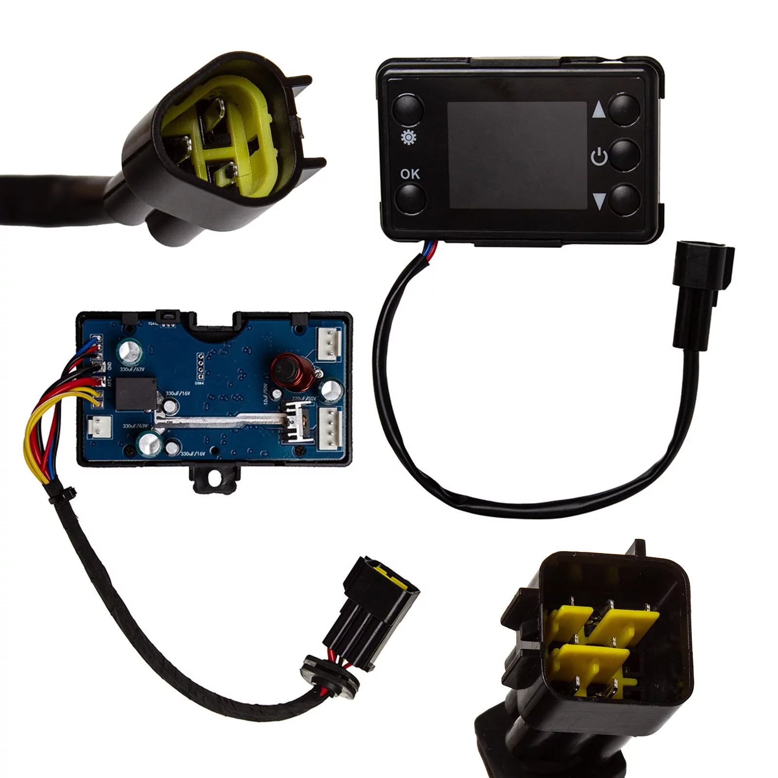 STEROWNIK + WYŚWIETLACZ NAGRZEWNICY