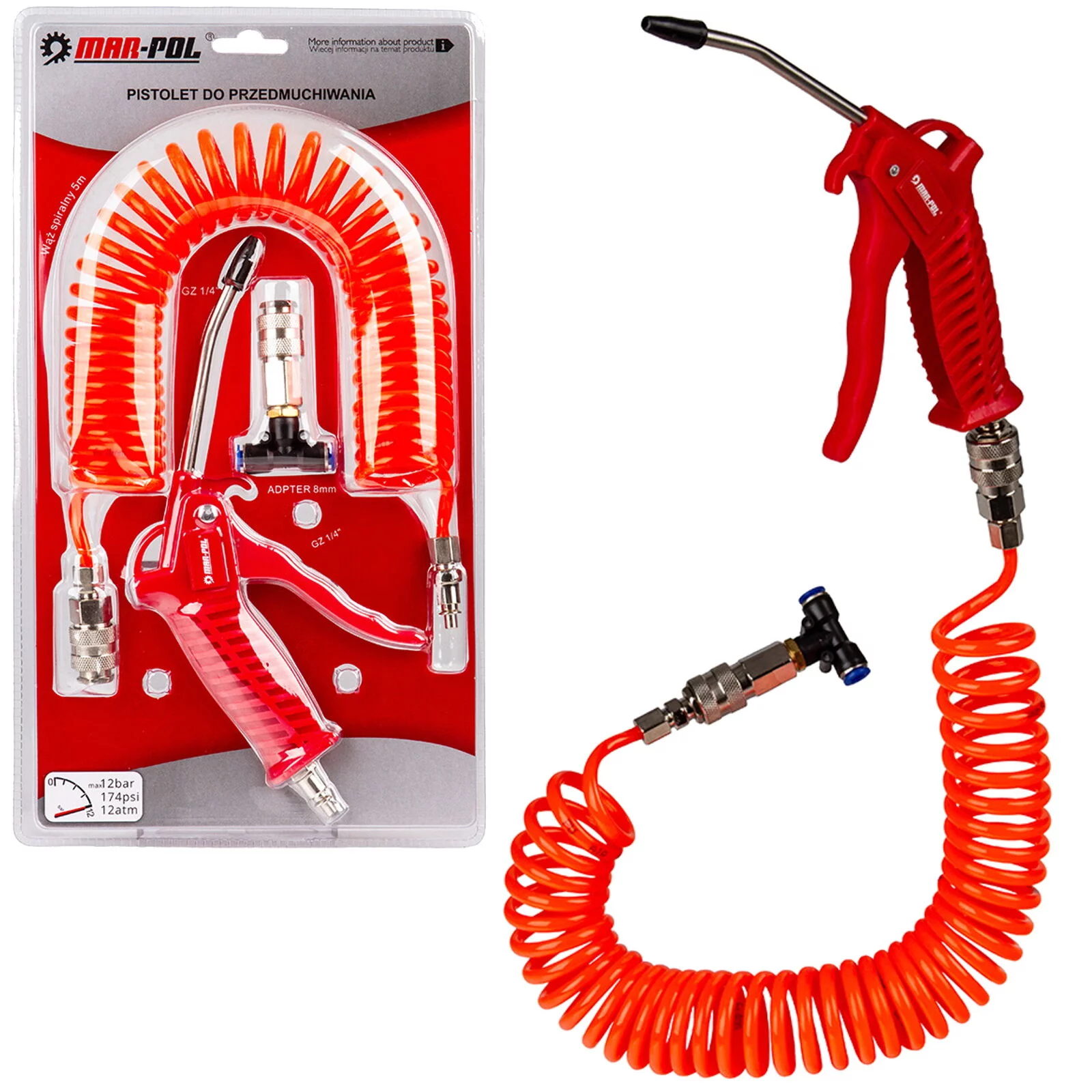 PISTOLET DO PRZEDMUCHIWANIA KPL TIR