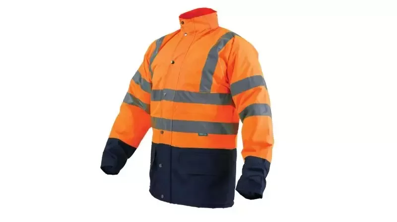 Kurtka ocieplana ostrzegawcza męska FLASH pomarańcz